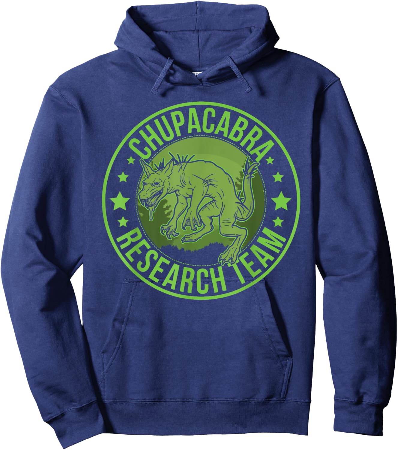 Chupacabra Hide & Seek Research Team Champion Cryptid Hoodie - Hoodie | Navy