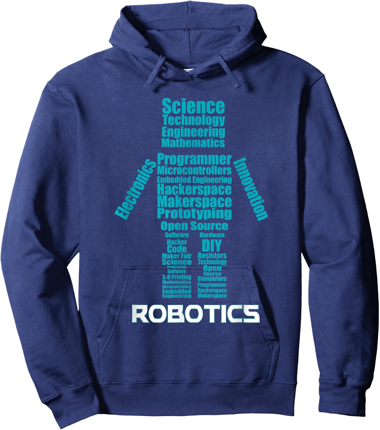 STREAM School Robotics Shirt Hoodie - Hoodie | Navy