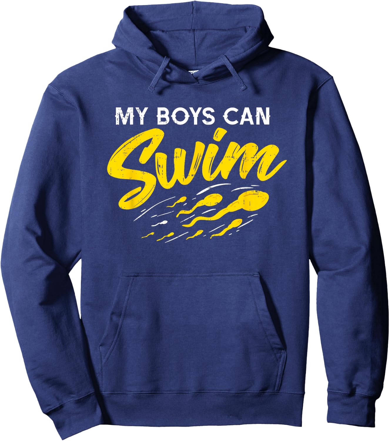 My Boys Can Swim Shirt I Funny Pregnancy Gift Dads Hoodie - Hoodie | Navy