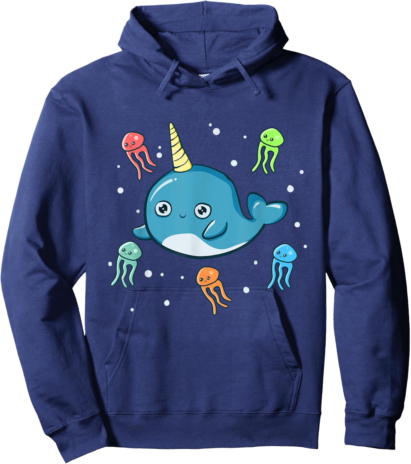 Narwhal Jelly Fish Shirt Unicorn of The Sea Jellyfish PJ Hoodie - Hoodie | Navy