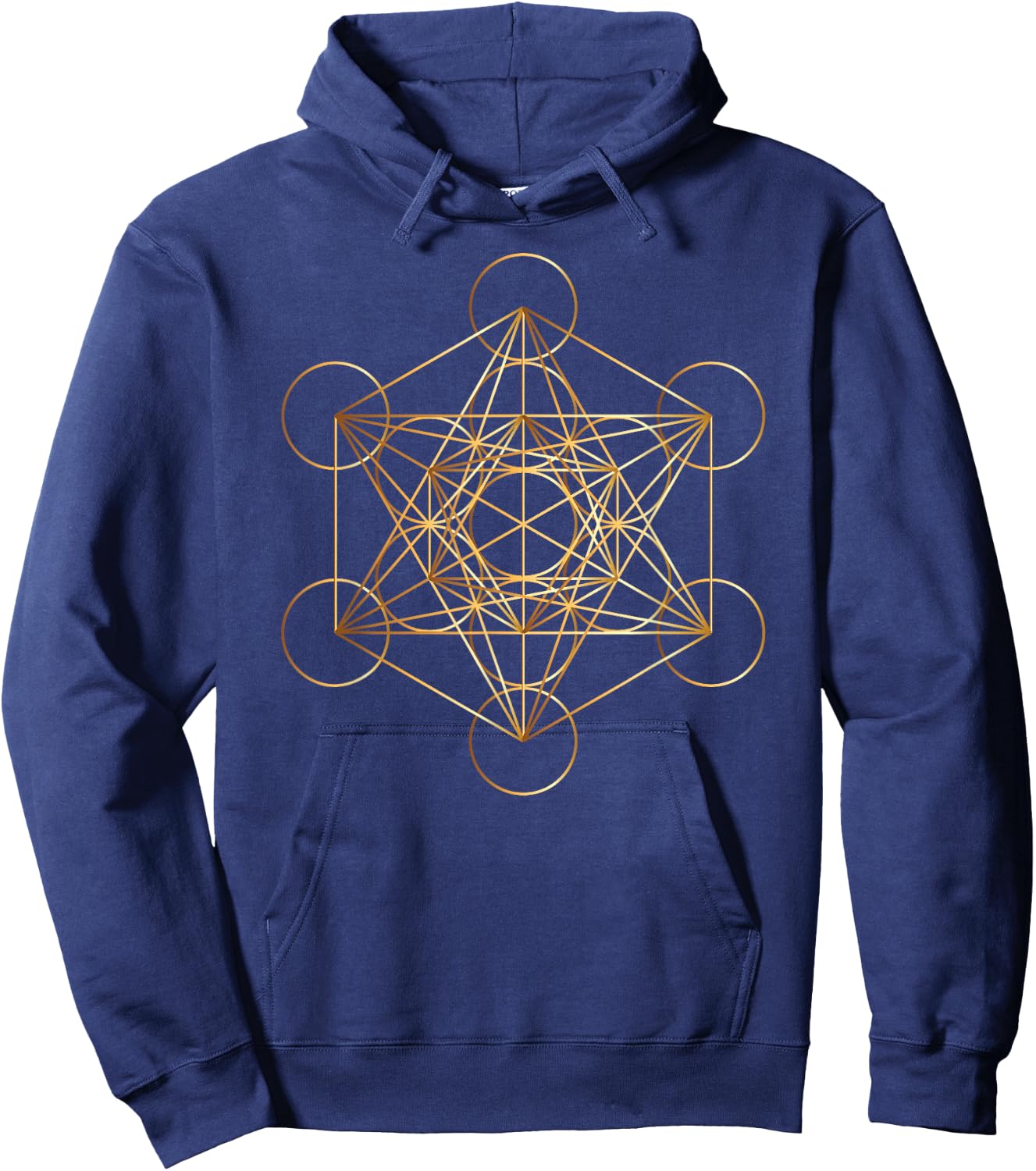 Metatron's Cube Sacred Geometry Symbol Mystical Esoteric Des Hoodie - Hoodie | Navy