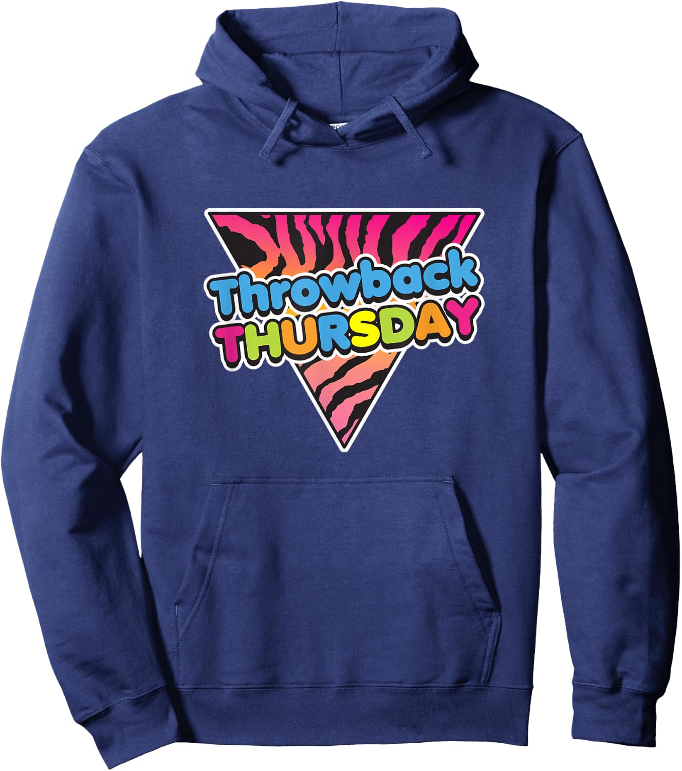 80s Throwback Thursday Funny Saying Graphic Hoodie - Hoodie | Navy