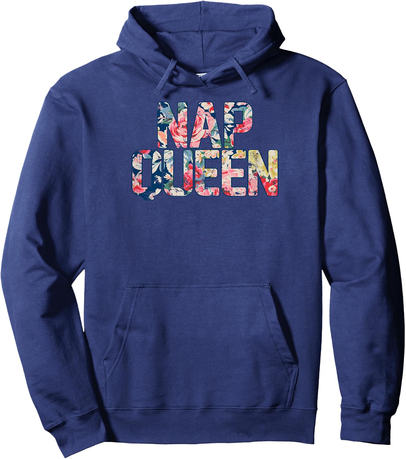 Rustic Floral Nap Queen , sleep, , flowers, bed Hoodie - Hoodie | Navy