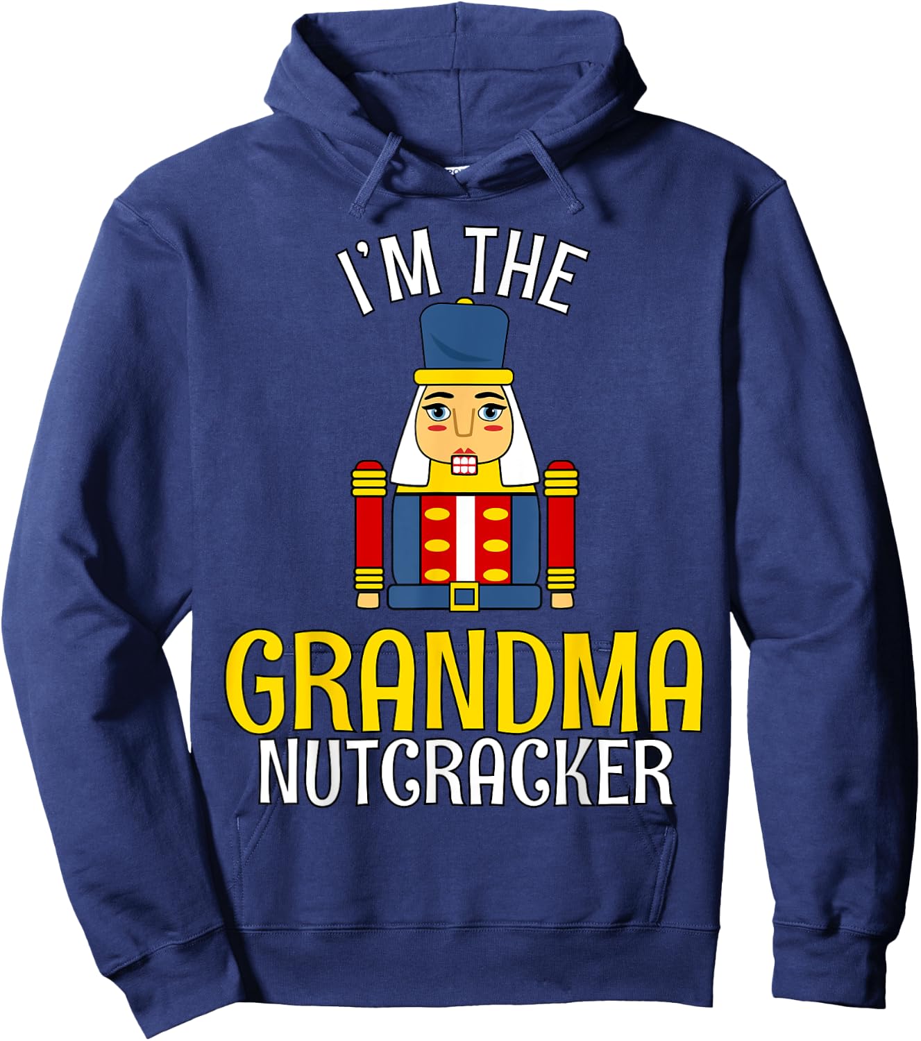 Grandma Nutcracker Costume Matching Family PJs Christmas Hoodie - Hoodie | Navy