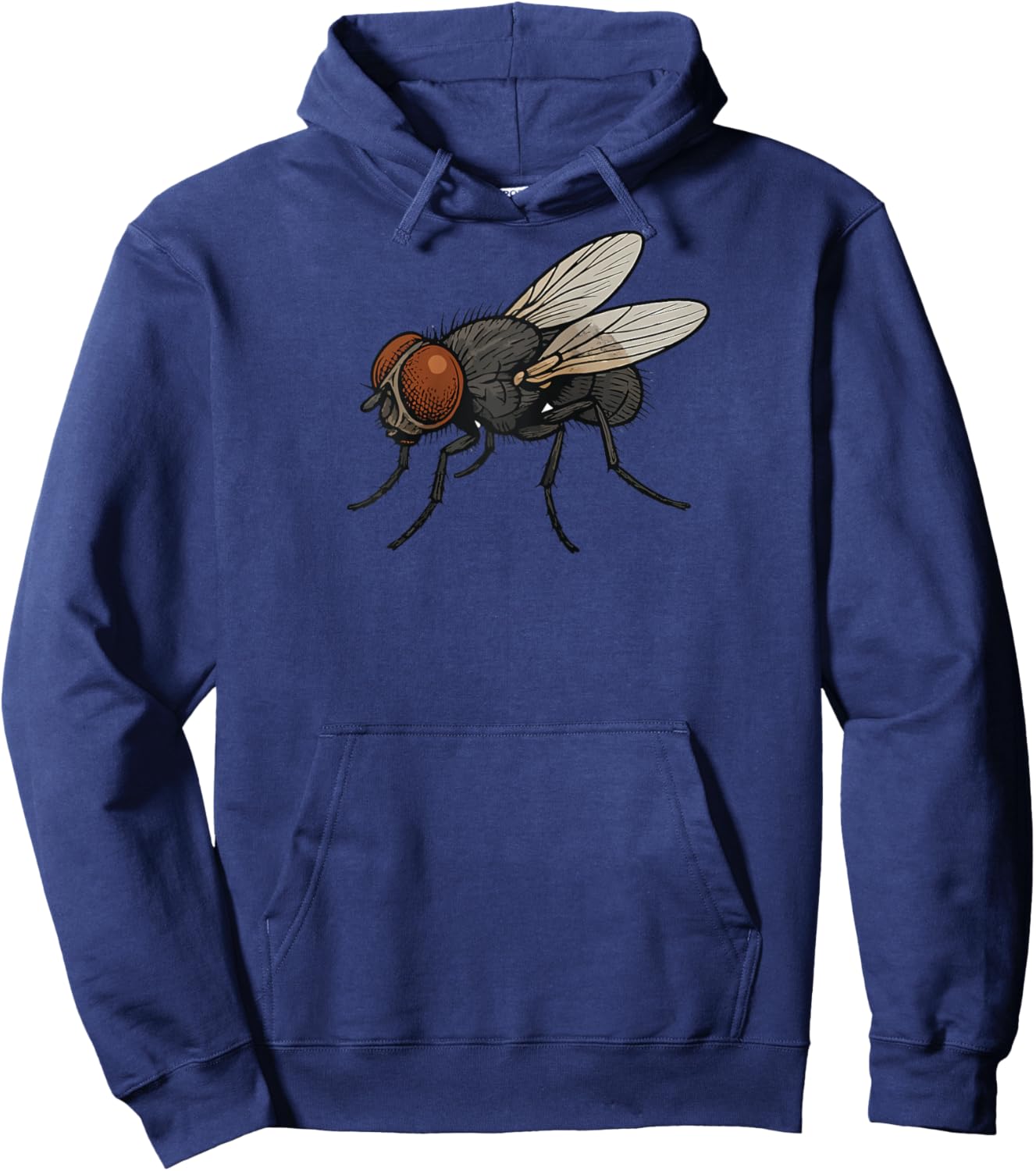 Fly Common House Fly Insect Costume Biology Raglan Baseball Hoodie - Hoodie | Navy