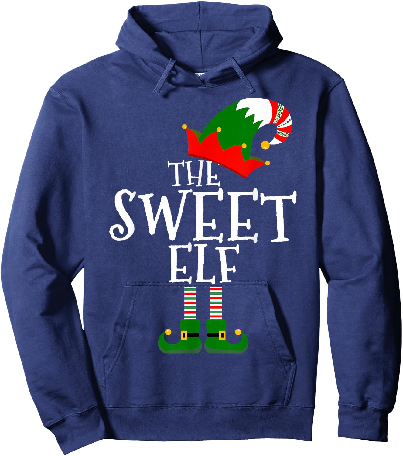 Funny The Sweet Elf Matching Family Group Gift Christmas Hoodie - Hoodie | Navy