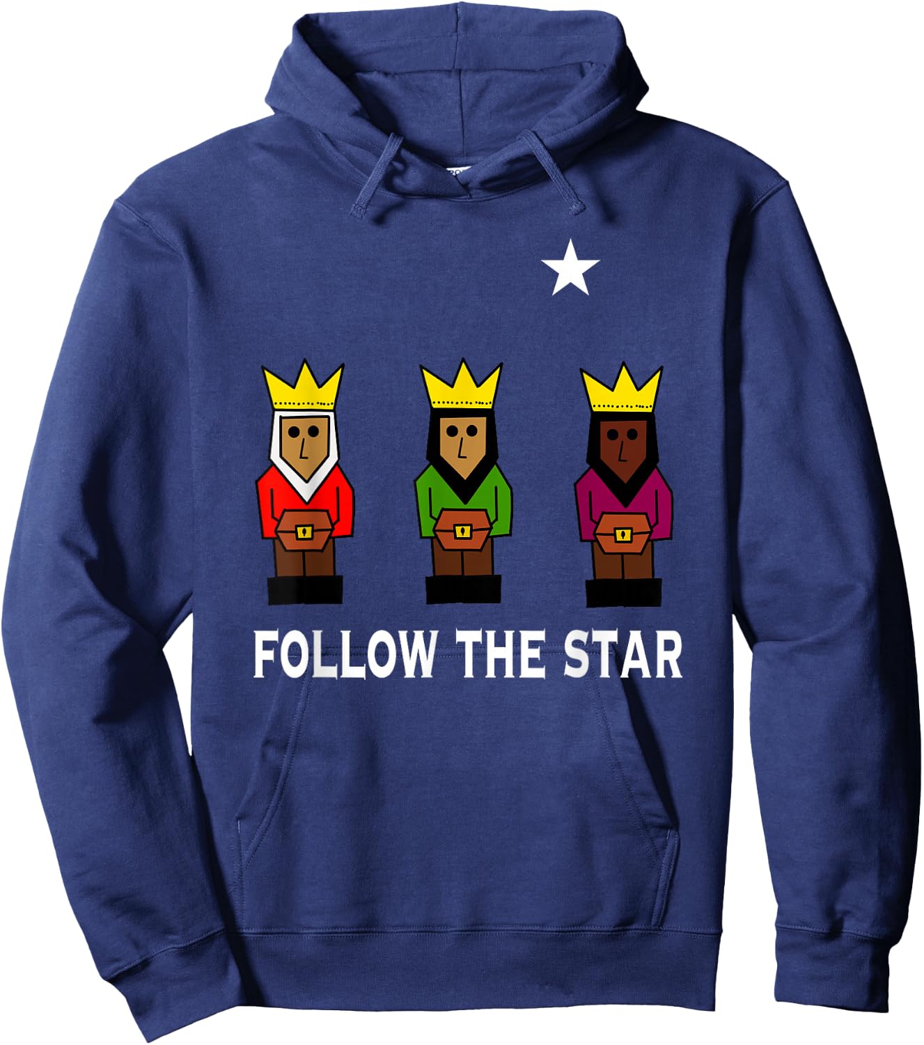 Follow the star tres reyes magos Hoodie - Hoodie | Navy