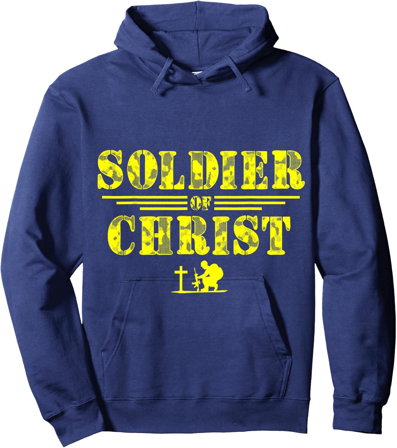 Soldier of Christ Faith-Based | Christian Graphic Hoodie - Hoodie | Navy