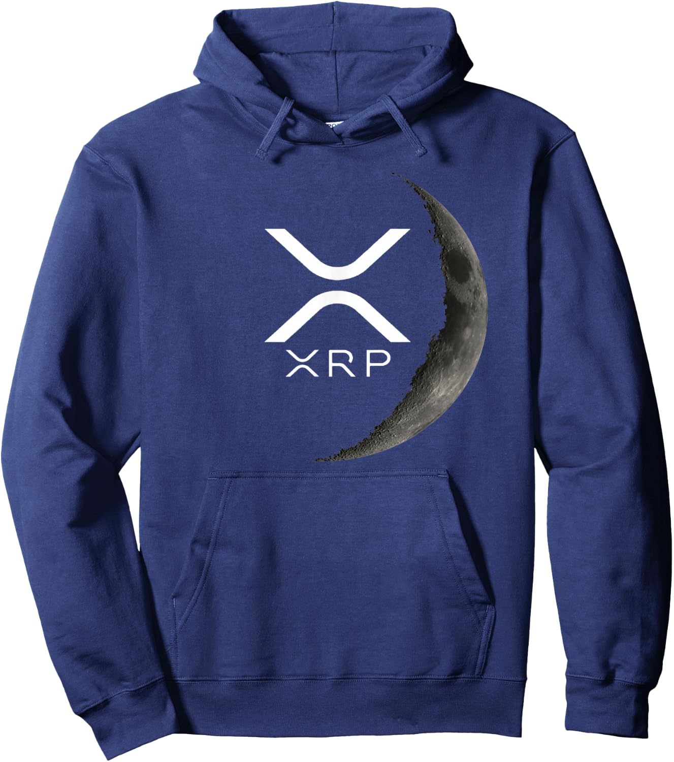 Ripple XRP Moon Hoodie - Hoodie | Navy