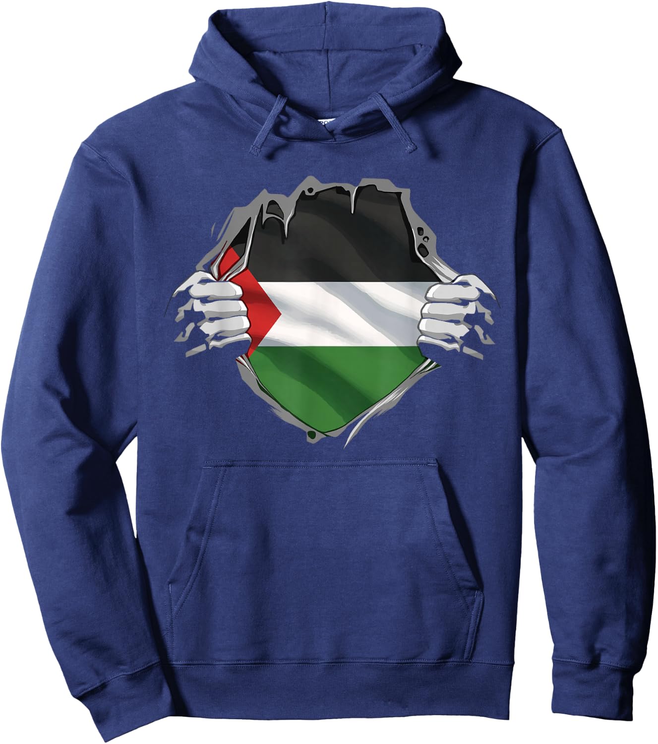Palestine Shirt Palestinian Flag Arabic Roots Heritage DNA Hoodie - Hoodie | Navy