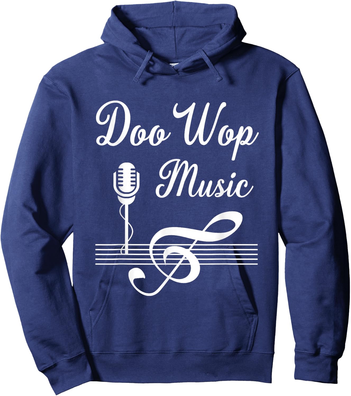 Doo Wop Retro 1950s Sock Hop Costume 50s Vintage Rockabilly Hoodie - Hoodie | Navy