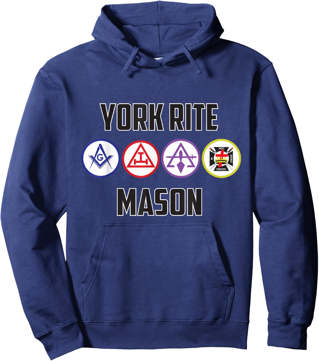 York Rite Mason T Shirt Masonic Hoodie - Hoodie | Navy