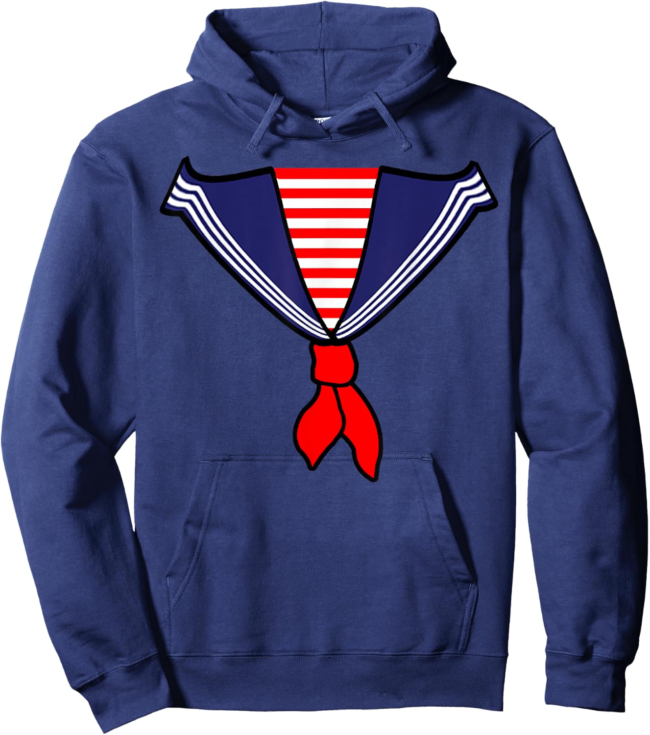 Retro Deckhand Nautical Sailor Halloween Fancy Dress Costume Hoodie - Hoodie | Navy
