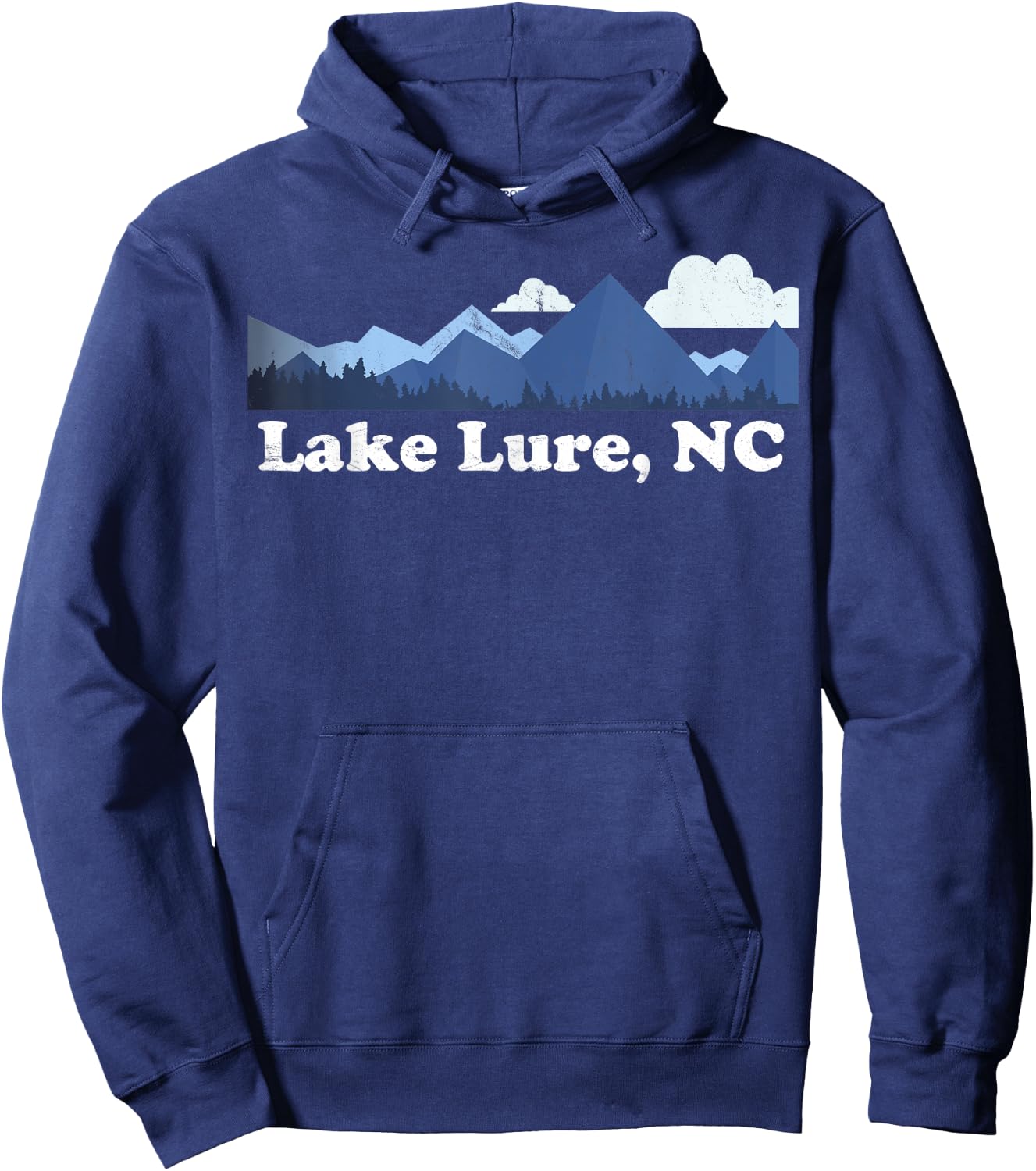 Cute Lake Lure North Carolina Blue Ridge Mountains NC Hoodie - Hoodie | Navy
