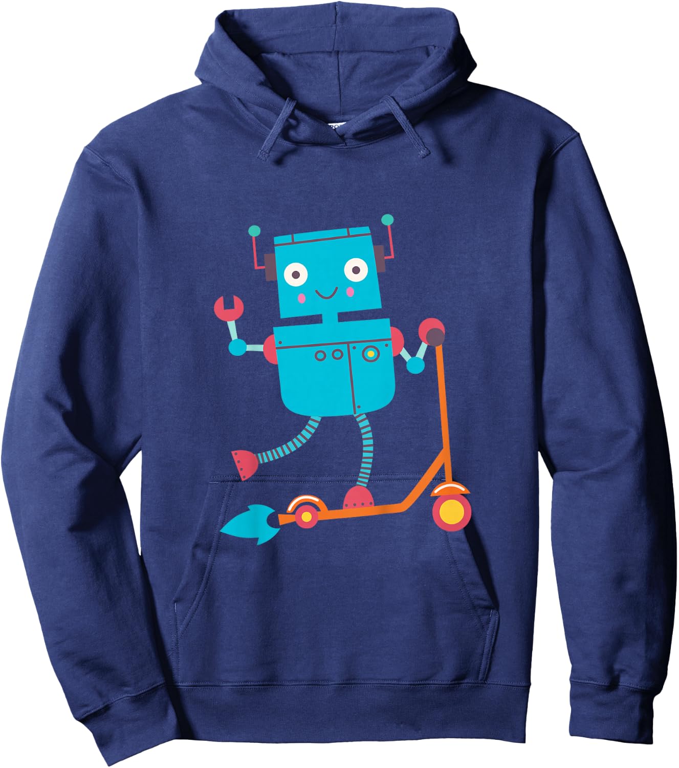 Robot Kids Boys Girls Toddler Cute Robot Future Engineer Hoodie - Hoodie | Navy