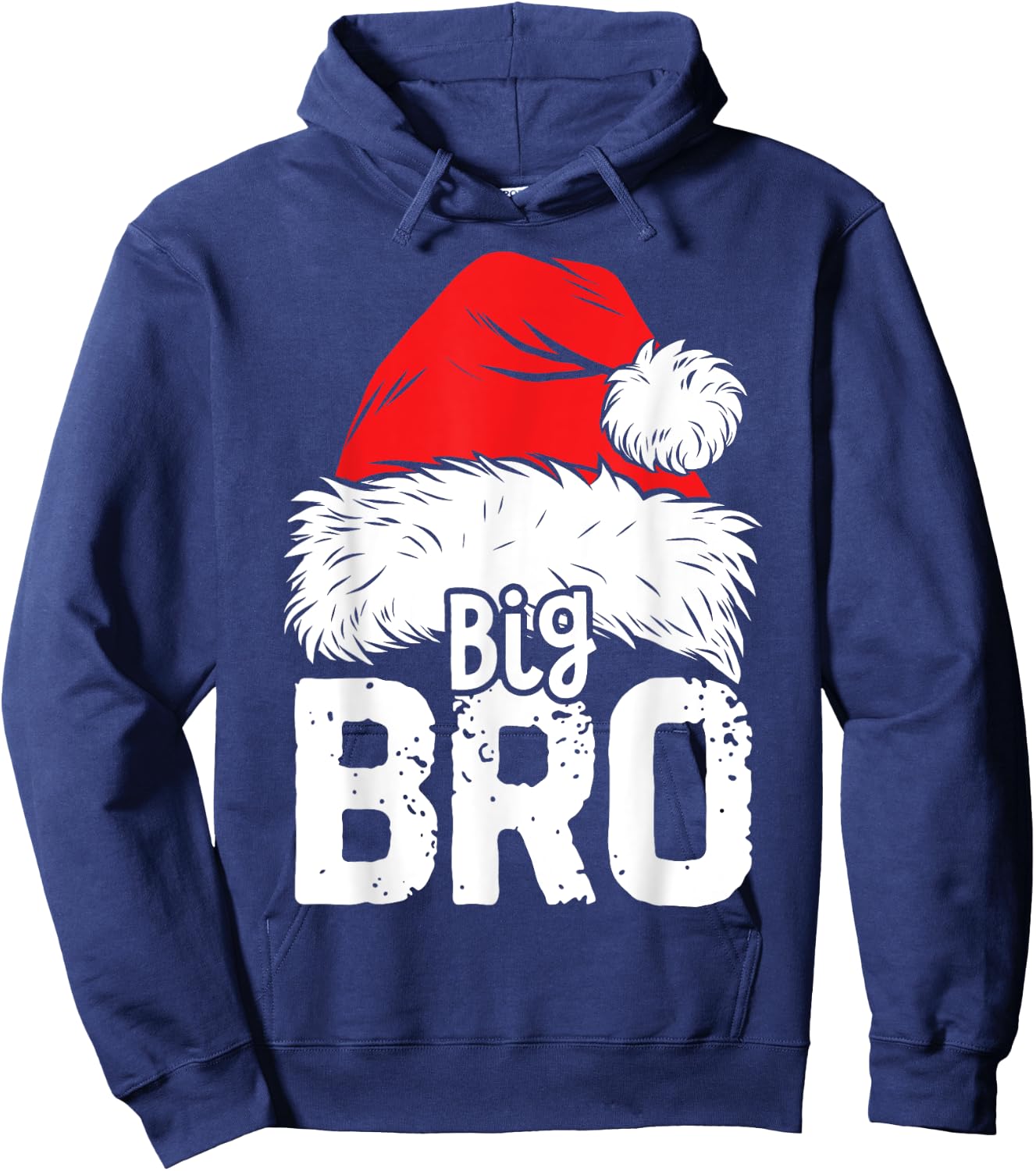Brother Big Santa Christmas Family Matching Pyjamas Xmas Bro Hoodie - Hoodie | Navy