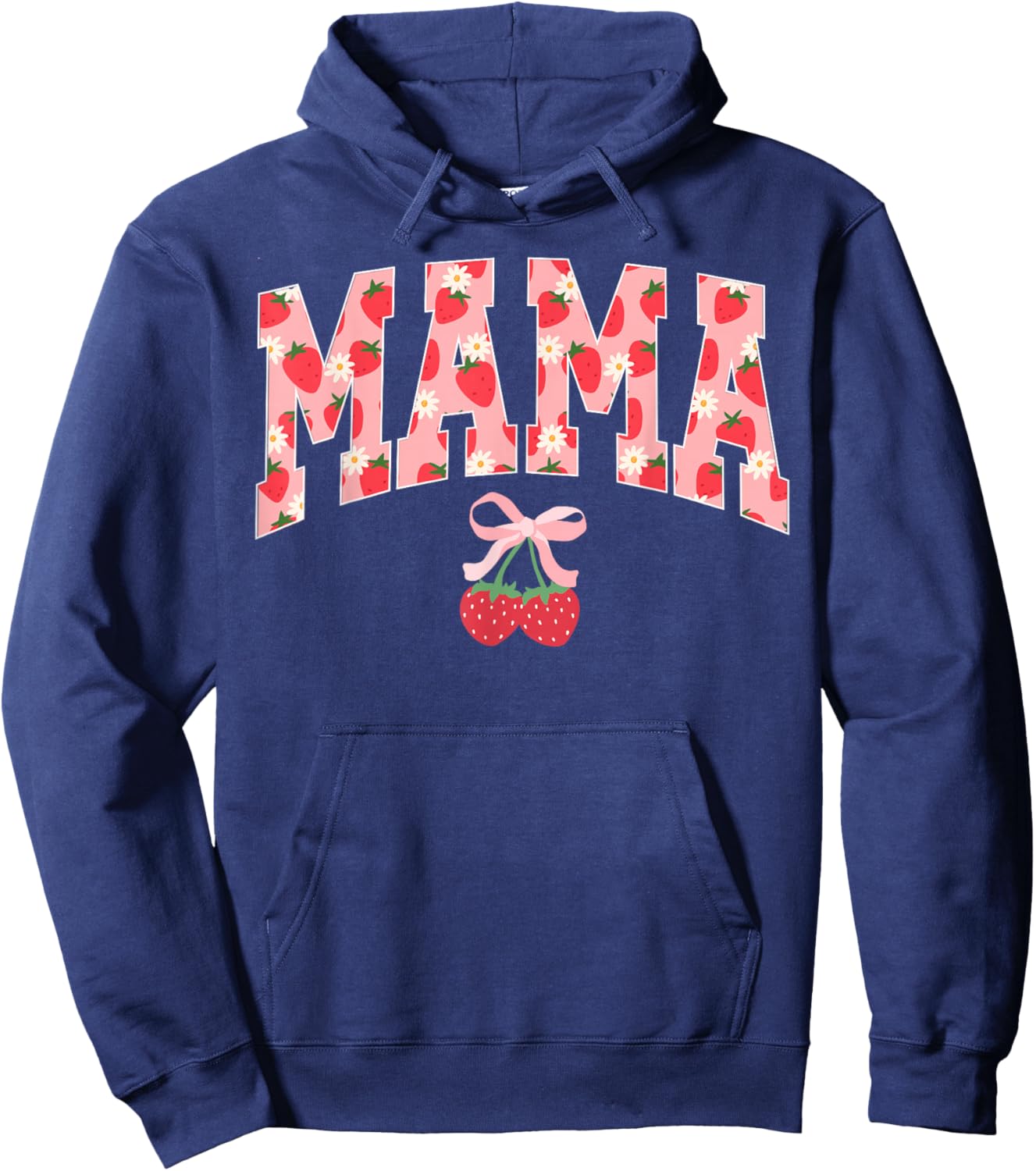 Mama Strawberry Birthday Hoodie - Hoodie | Navy