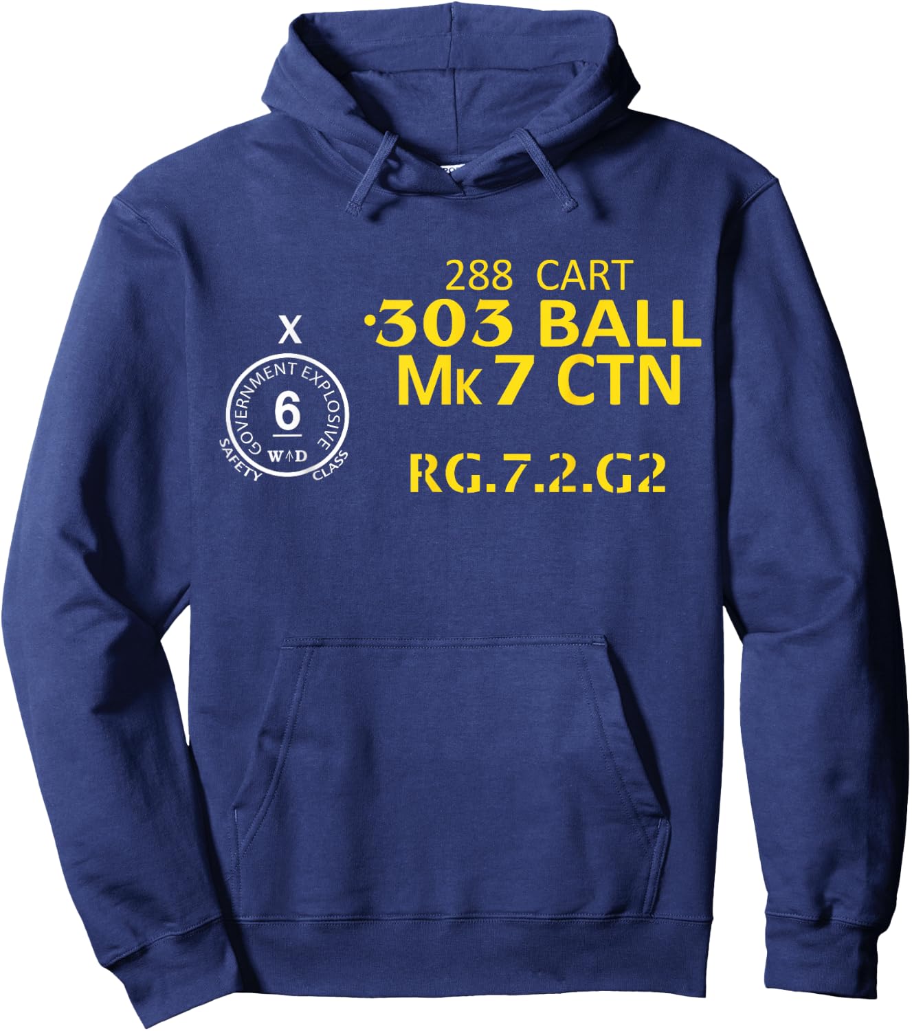 British Army 303 Ammo Crate Shirt Hoodie - Hoodie | Navy