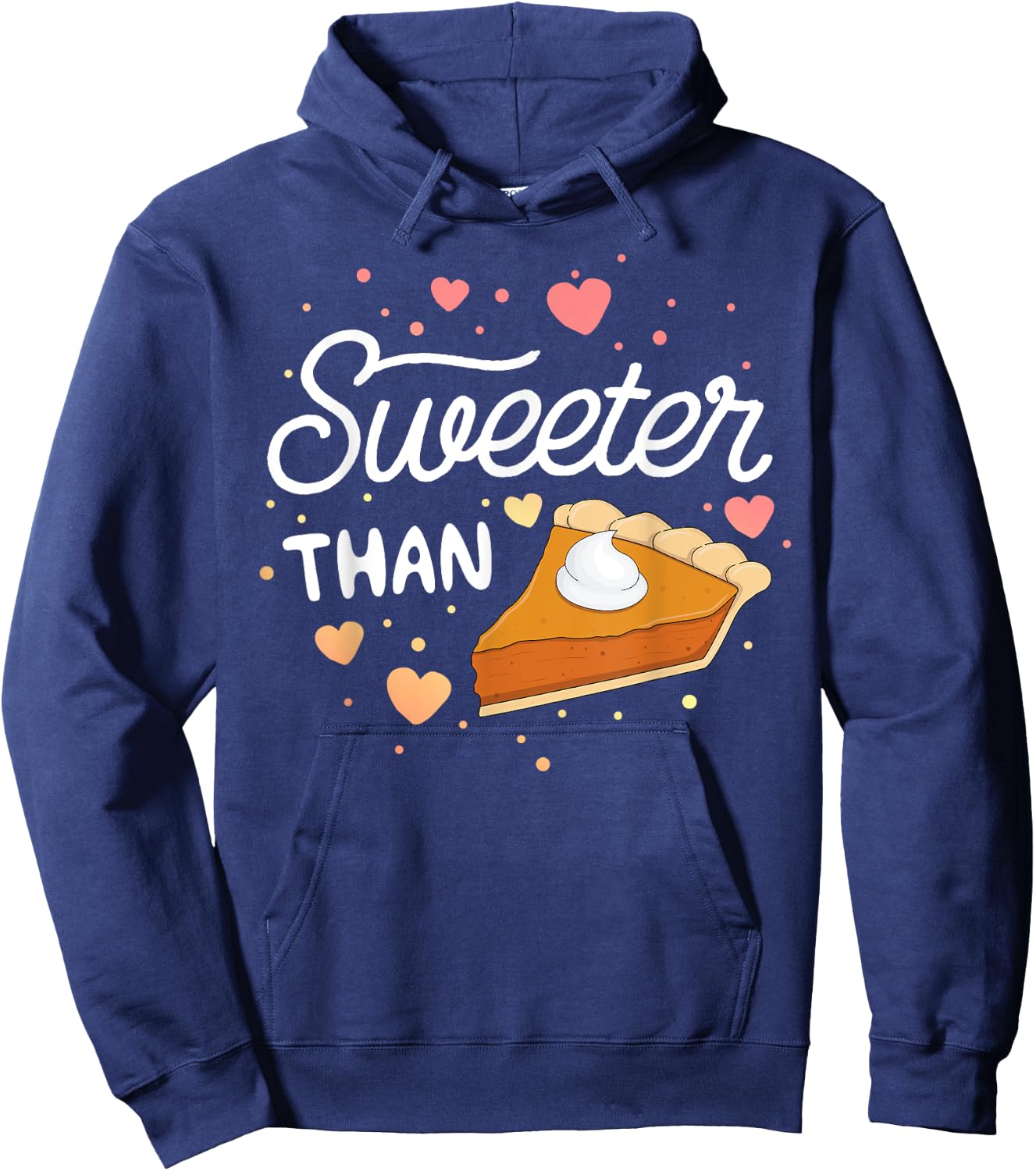 Sweeter Than Pumpkin Pie Halloween SHIRT Kids Thanksgiving Hoodie - Hoodie | Navy
