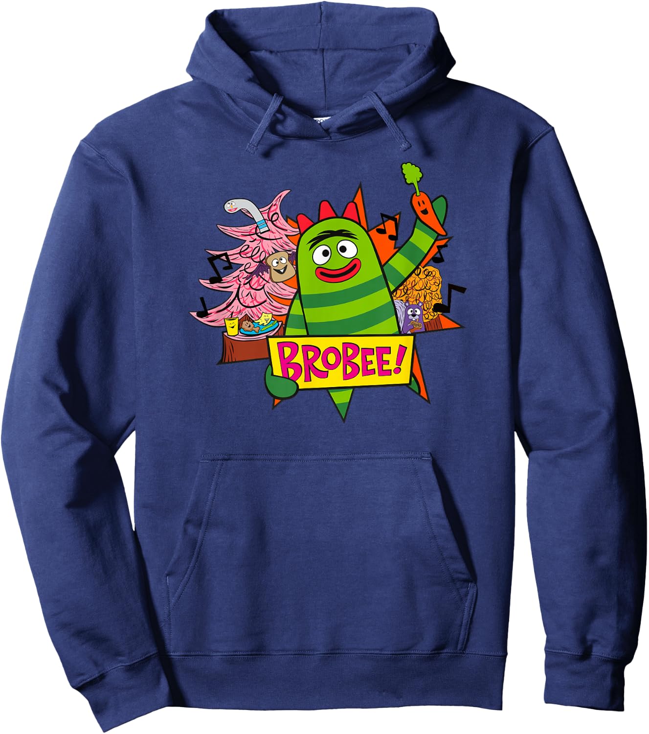 Yo Gabba Gabba - Classic Brobee 01 Hoodie - Hoodie | Navy