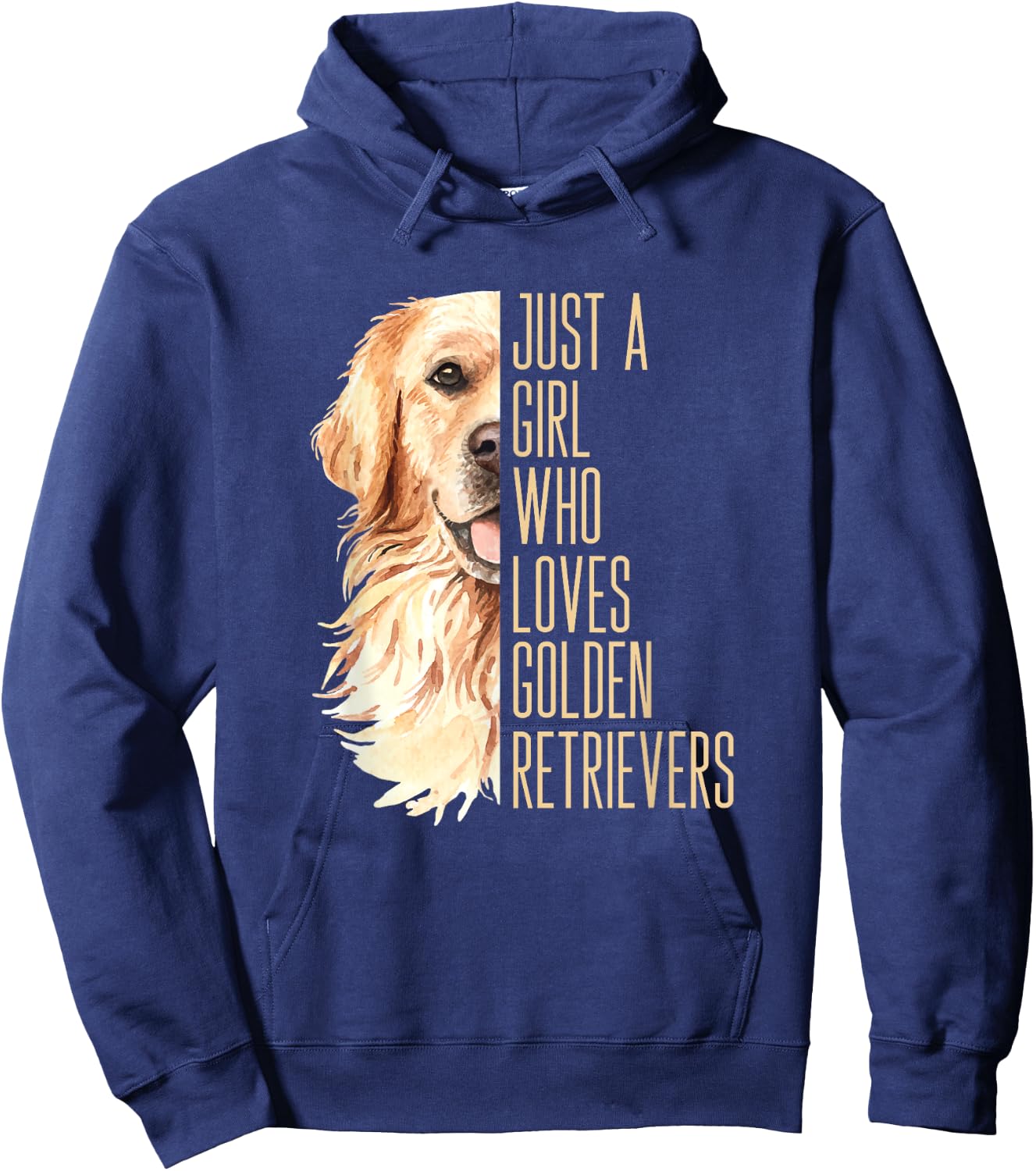Golden Retriever Lover Design for Dog Enthusiasts Hoodie - Hoodie | Navy