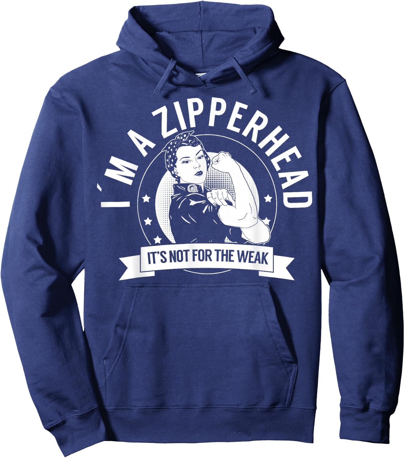 Zipperhead Warrior NFTW - Chiari Malformation Hoodie - Hoodie | Navy