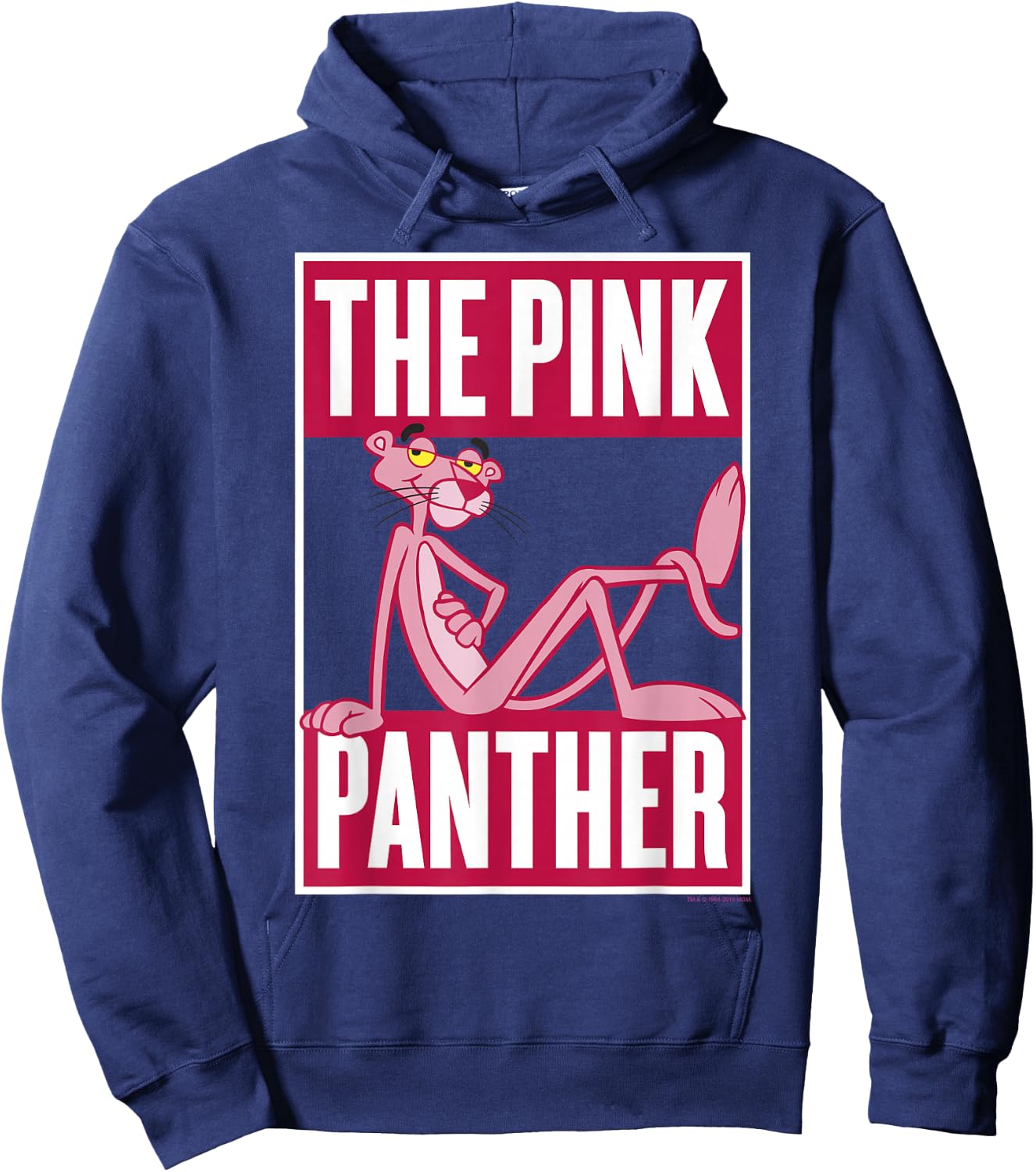 Pink Panther Casual Brick Logo Portrait Small Hoodie - Hoodie | Navy