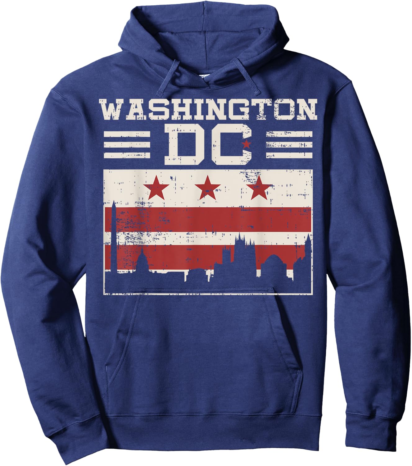 Fun Washington DC Com-ic Style Gift Design Idea Hoodie - Hoodie | Navy