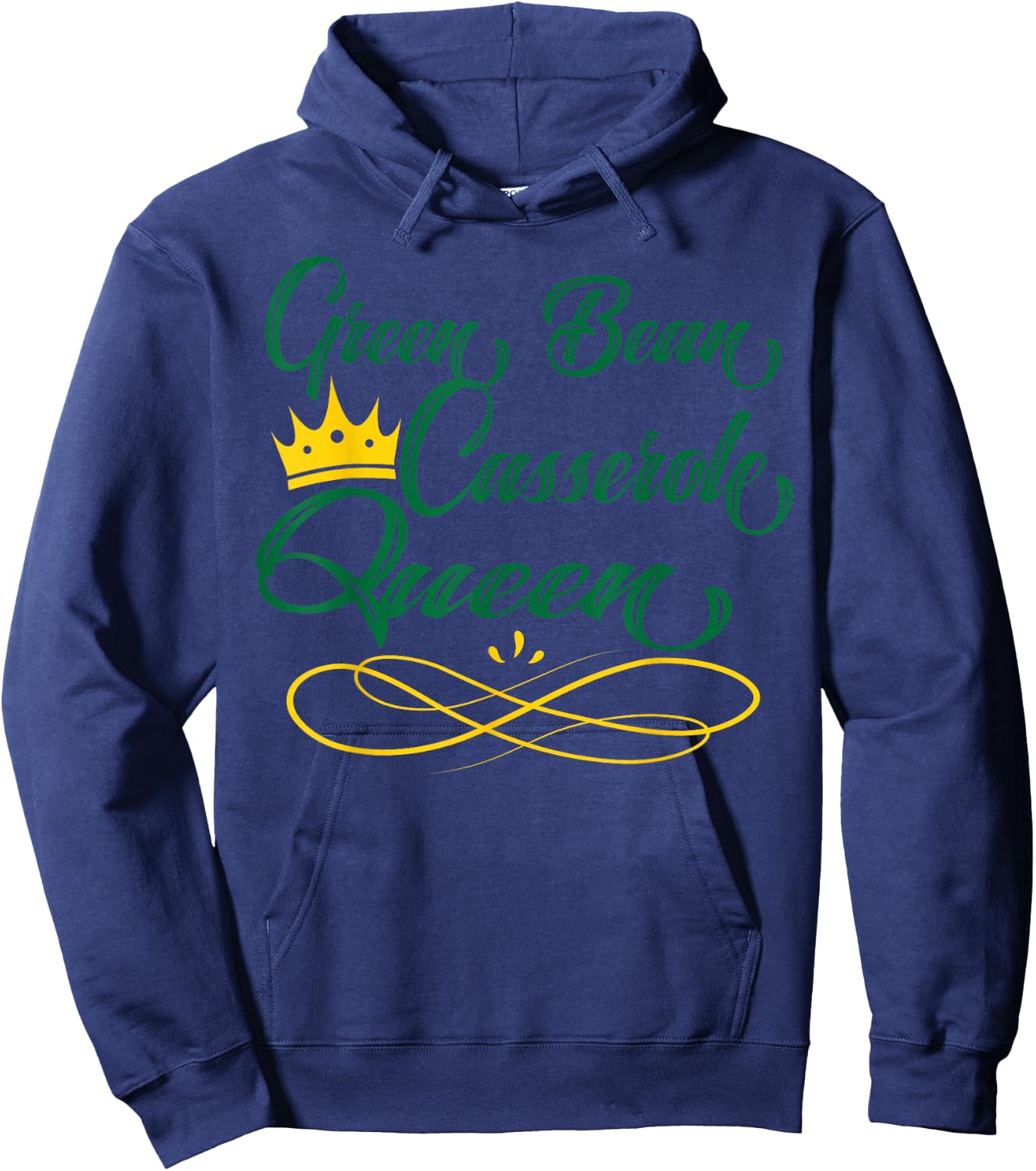 Green Bean Casserole Queen Dish Cook Holiday Gift Hoodie - Hoodie | Navy