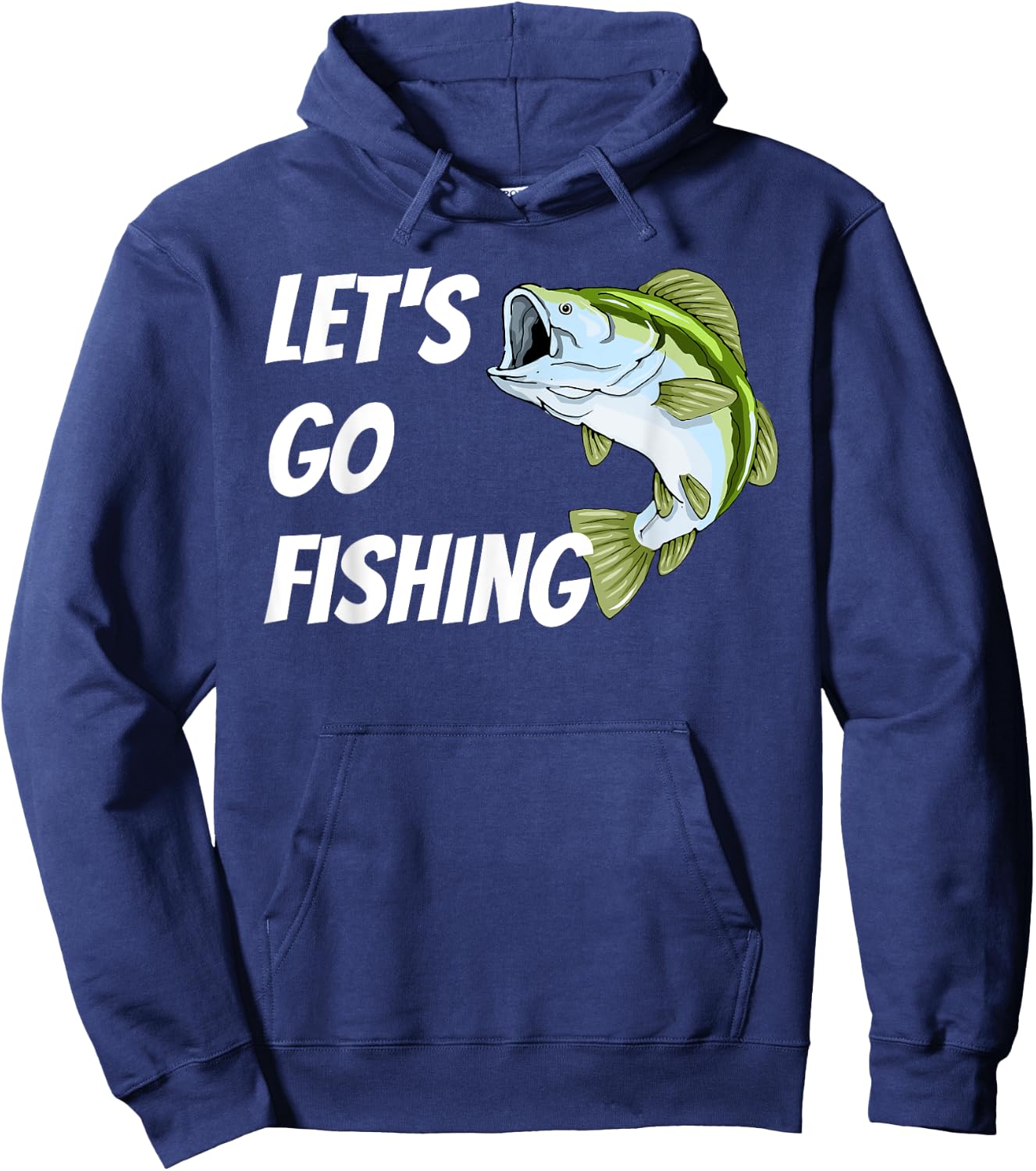 Lets Go Fishing Hoodie - Hoodie | Navy