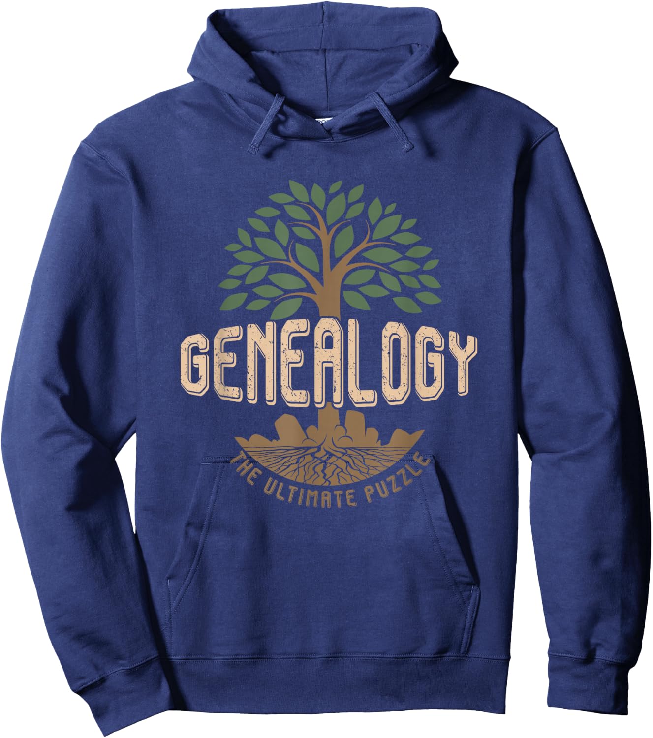 Genealoge Family Historian Genealogy Ultimate Puzzle Hoodie - Hoodie | Navy