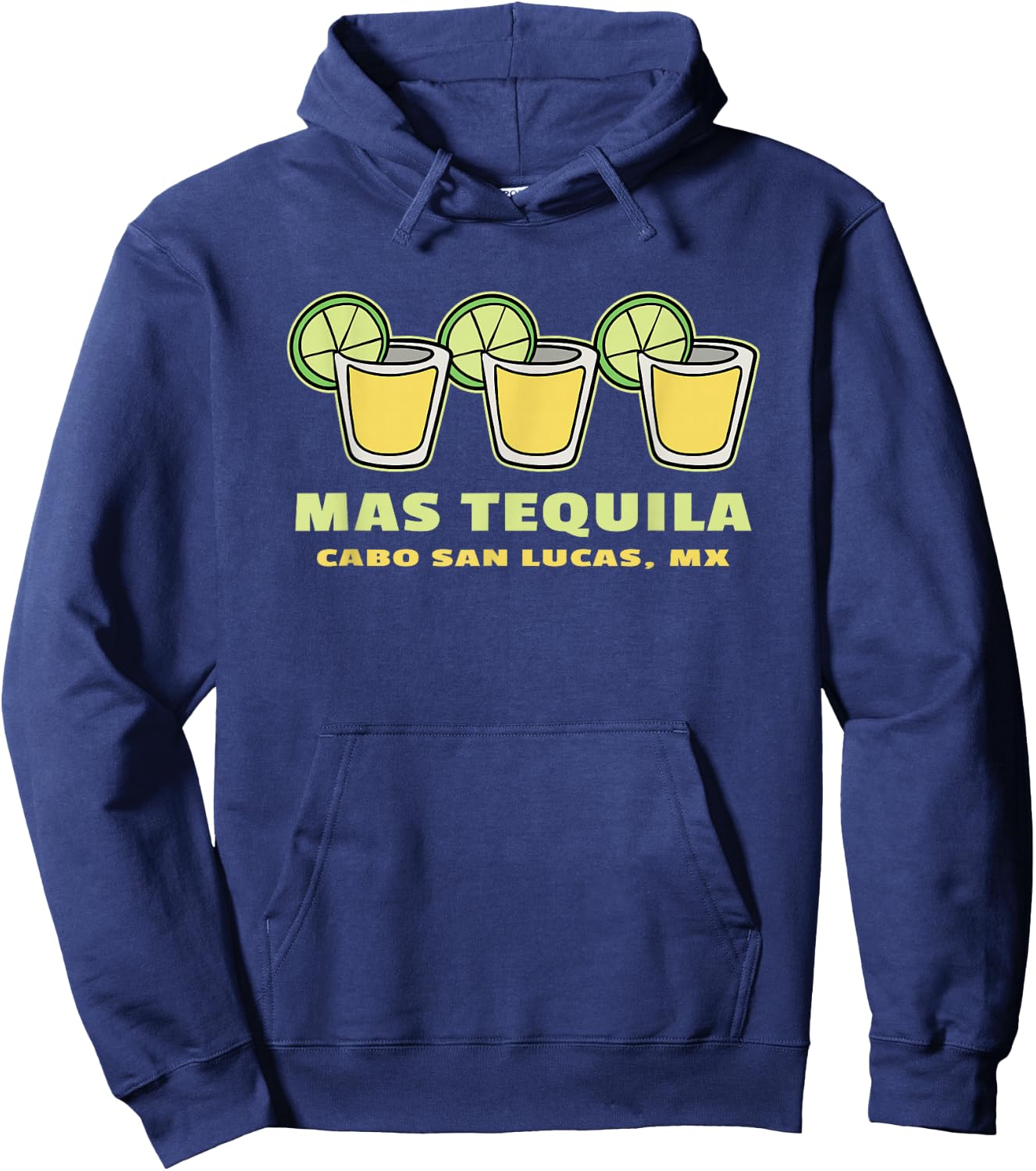 Mas Tequila Cabo San Lucas Souvenir Shooters & Lime Hoodie - Hoodie | Navy