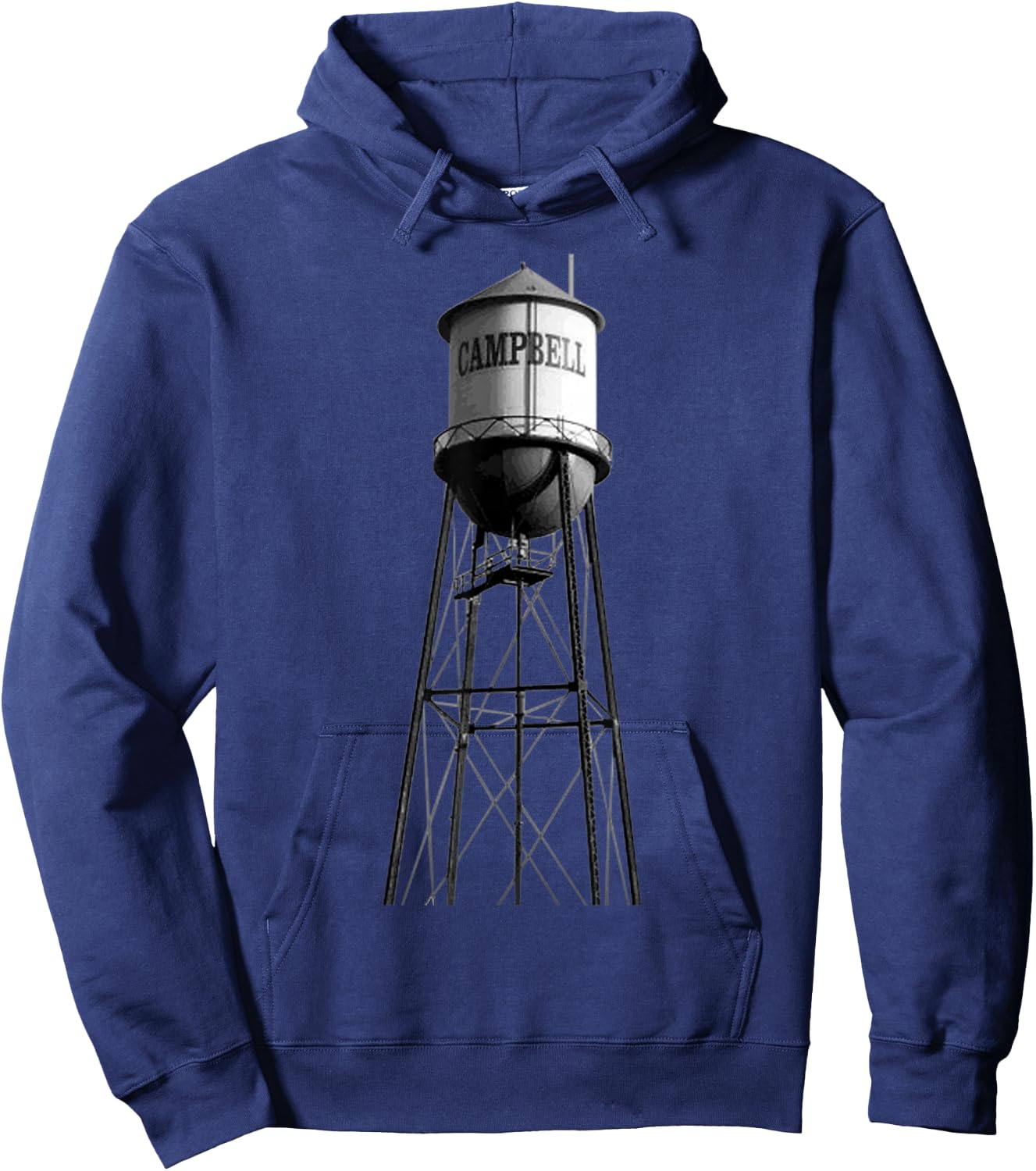 Campbell Water Tower T Shirt Hoodie - Hoodie | Navy
