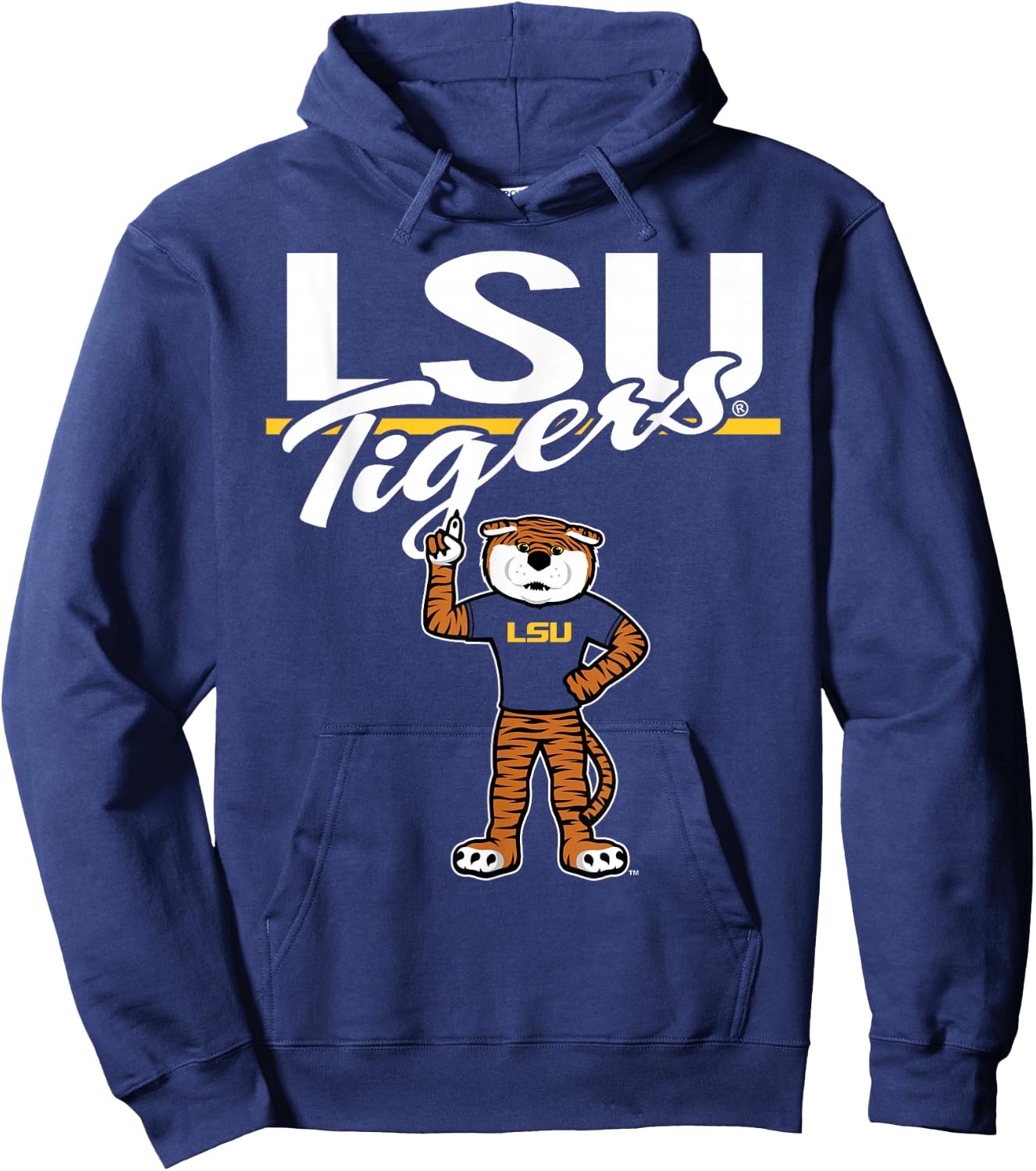 LSU Tigers Mascot Purple Officially Licensed Hoodie - Hoodie | Navy