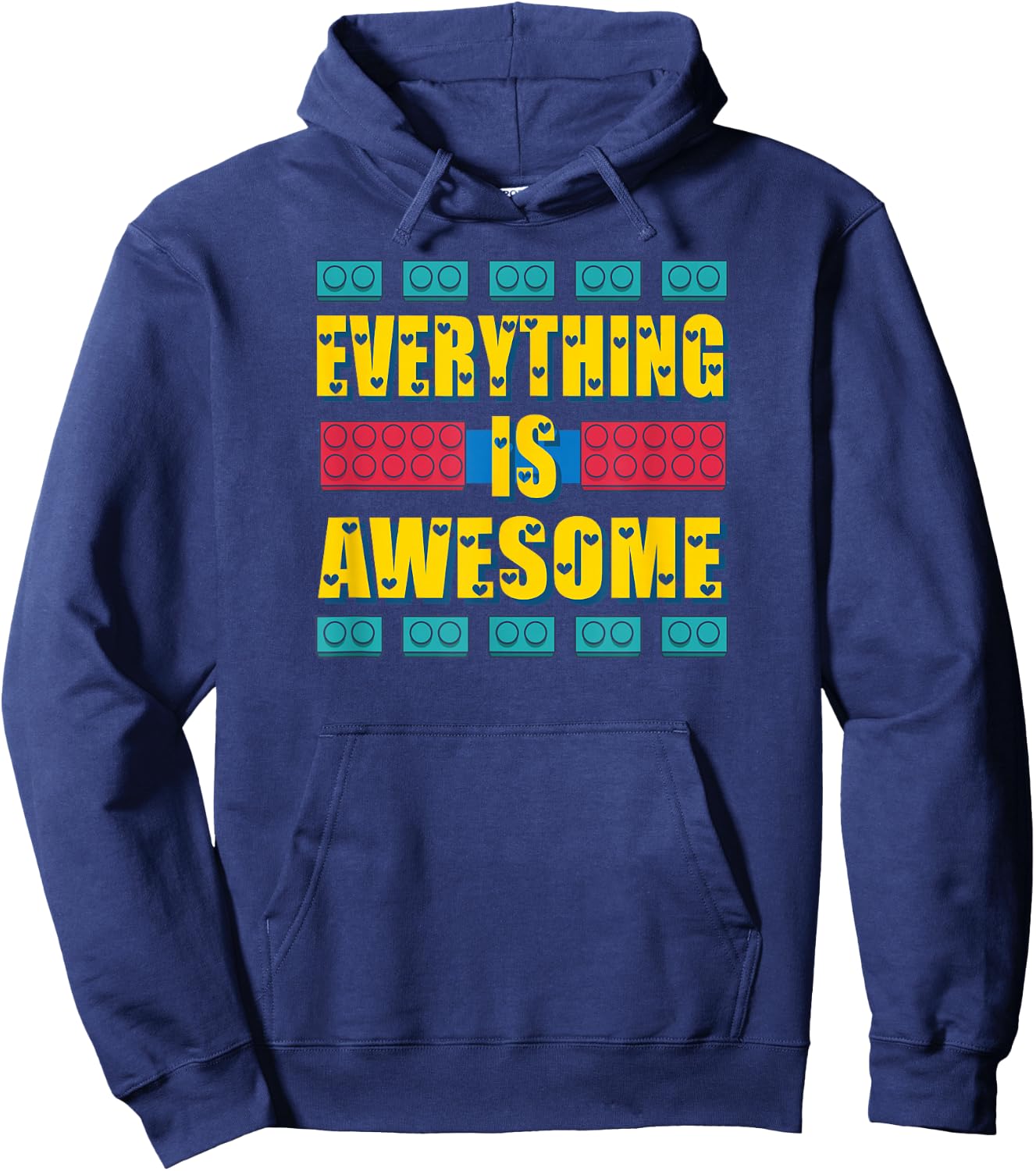 Everything is Awesome Shirt Hoodie - Hoodie | Navy