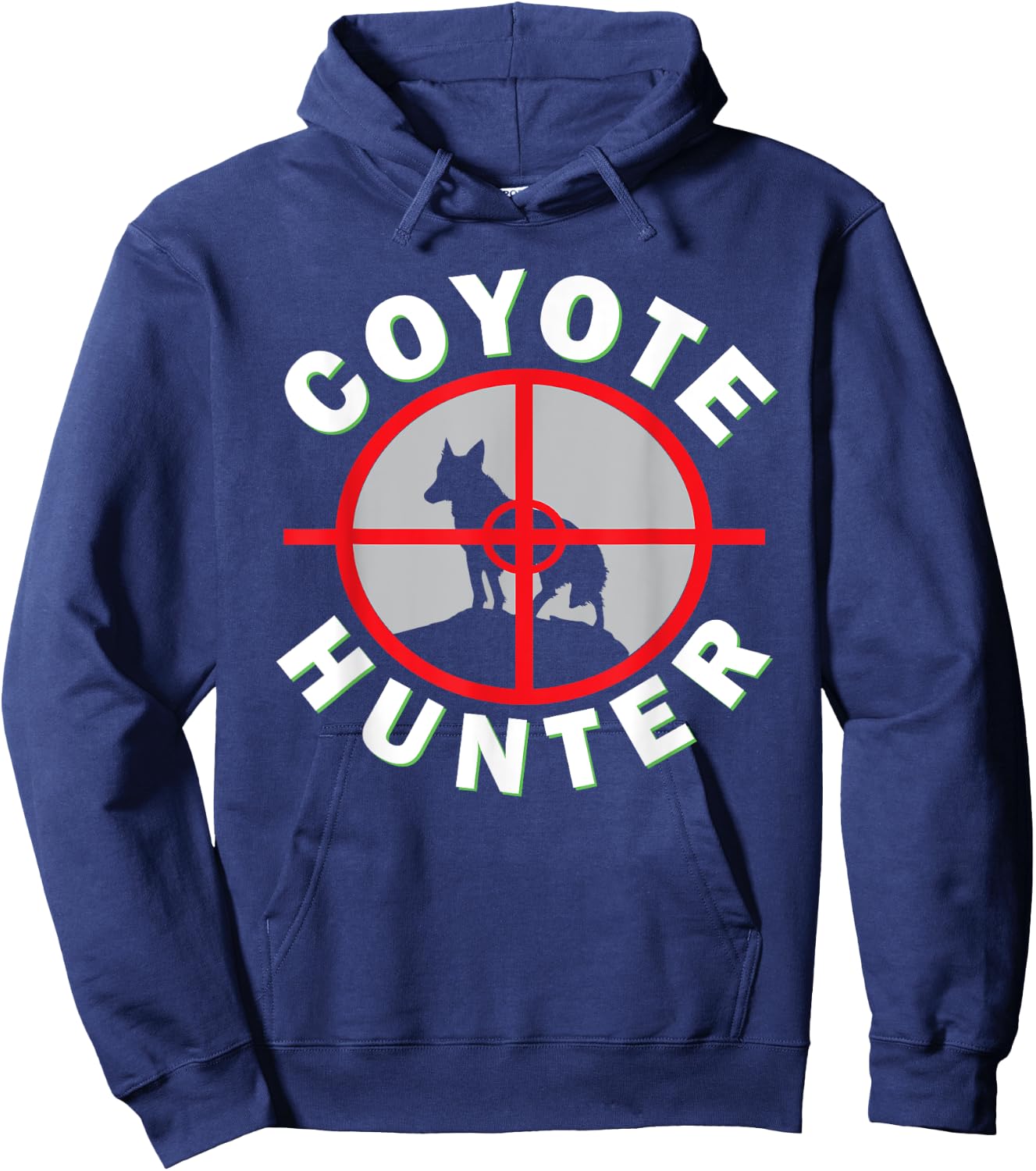 Coyote Hunting Shirt With Unique Design for Coyote Hunters Hoodie - Hoodie | Navy