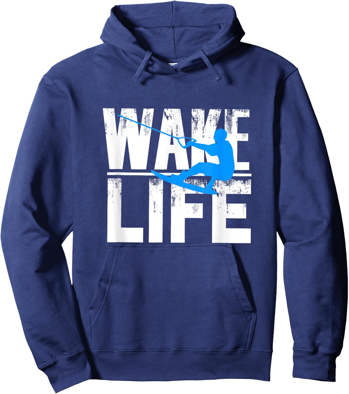 Wake Surfing Life Gift Shirt Boat Lake Wakesurfing Hoodie - Hoodie | Navy