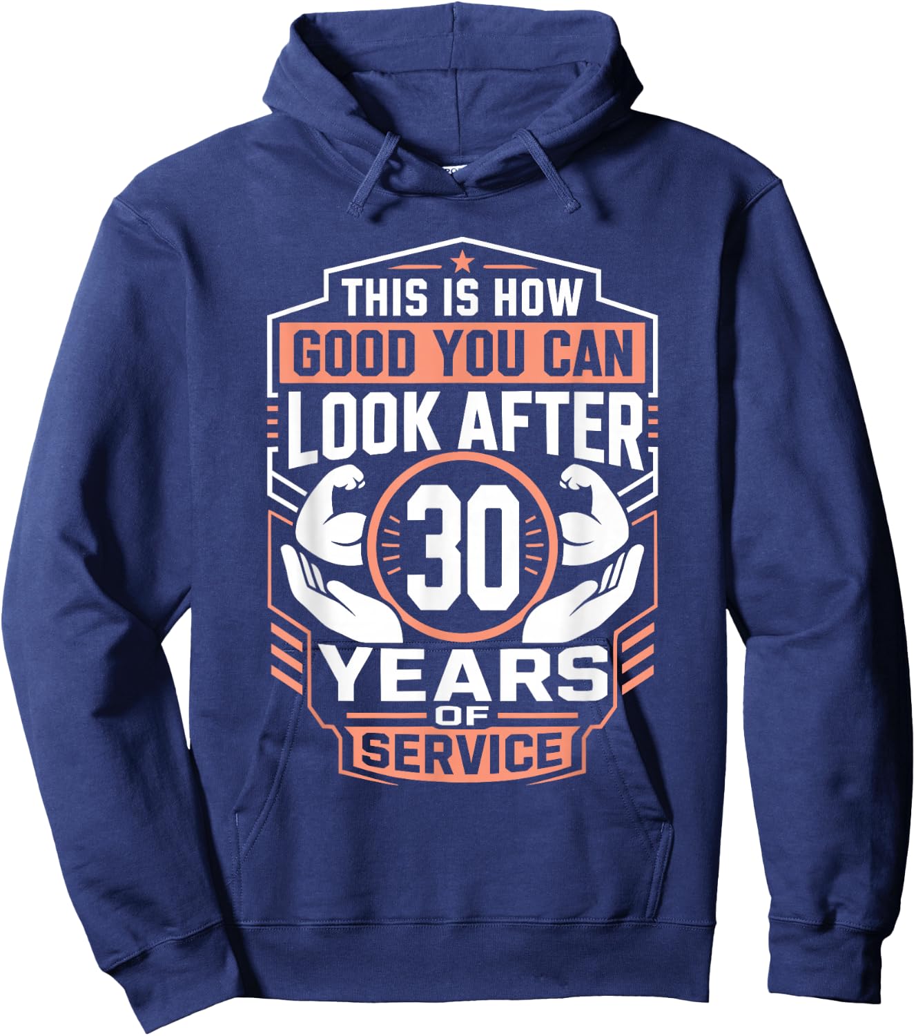 Work Anniversary 30 Years Company Anniversary 30 Hoodie - Hoodie | Navy