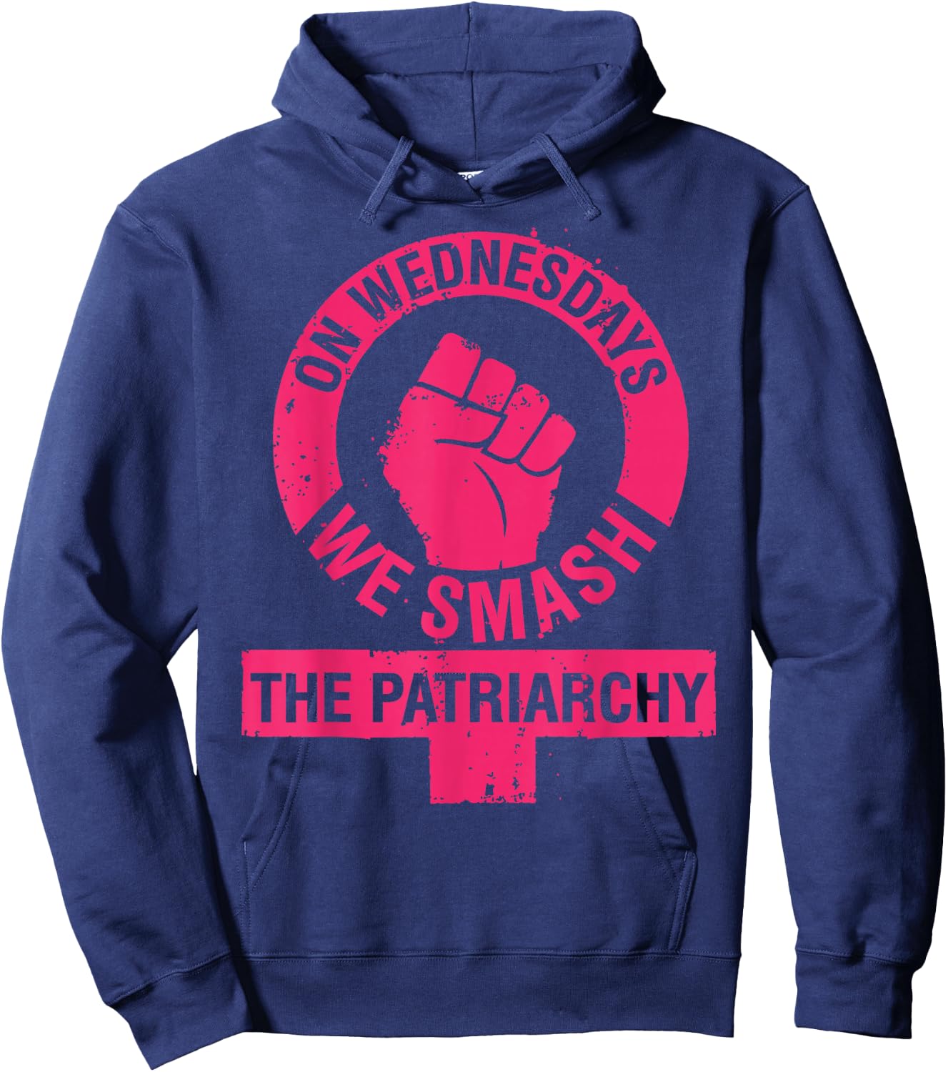 On Wednesdays we Smash the Patriarchy Women rights day 8 Hoodie - Hoodie | Navy