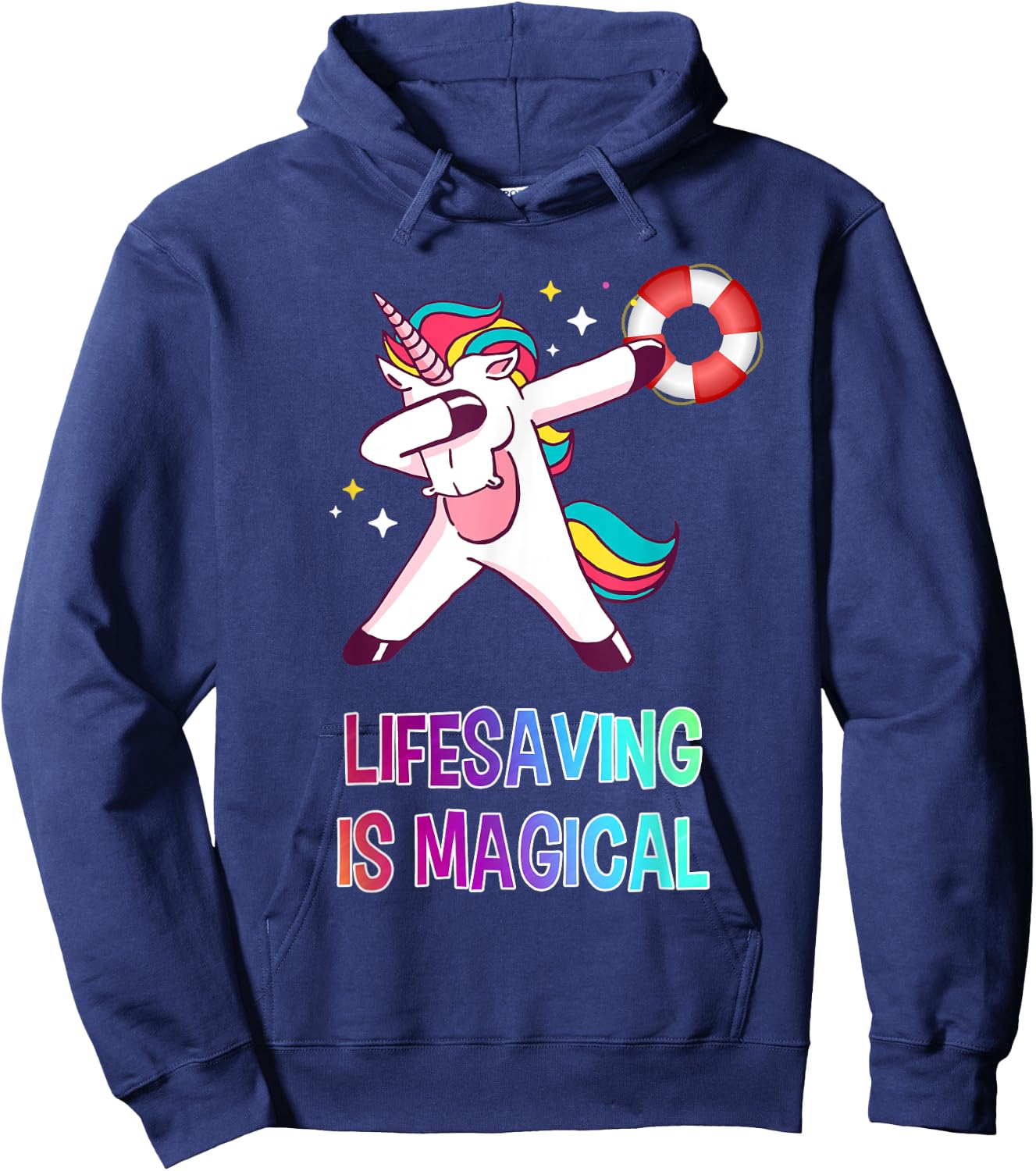 Lifesaver Shirt Unicorn Life-Saver Gift T Shirt Hoodie - Hoodie | Navy