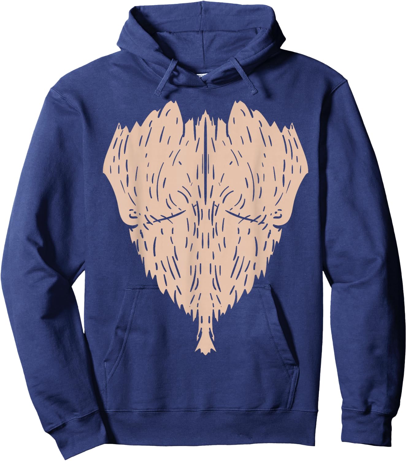 Chimpanzee Orangutan Funny DIY Costume Easy Halloween Hoodie - Hoodie | Navy