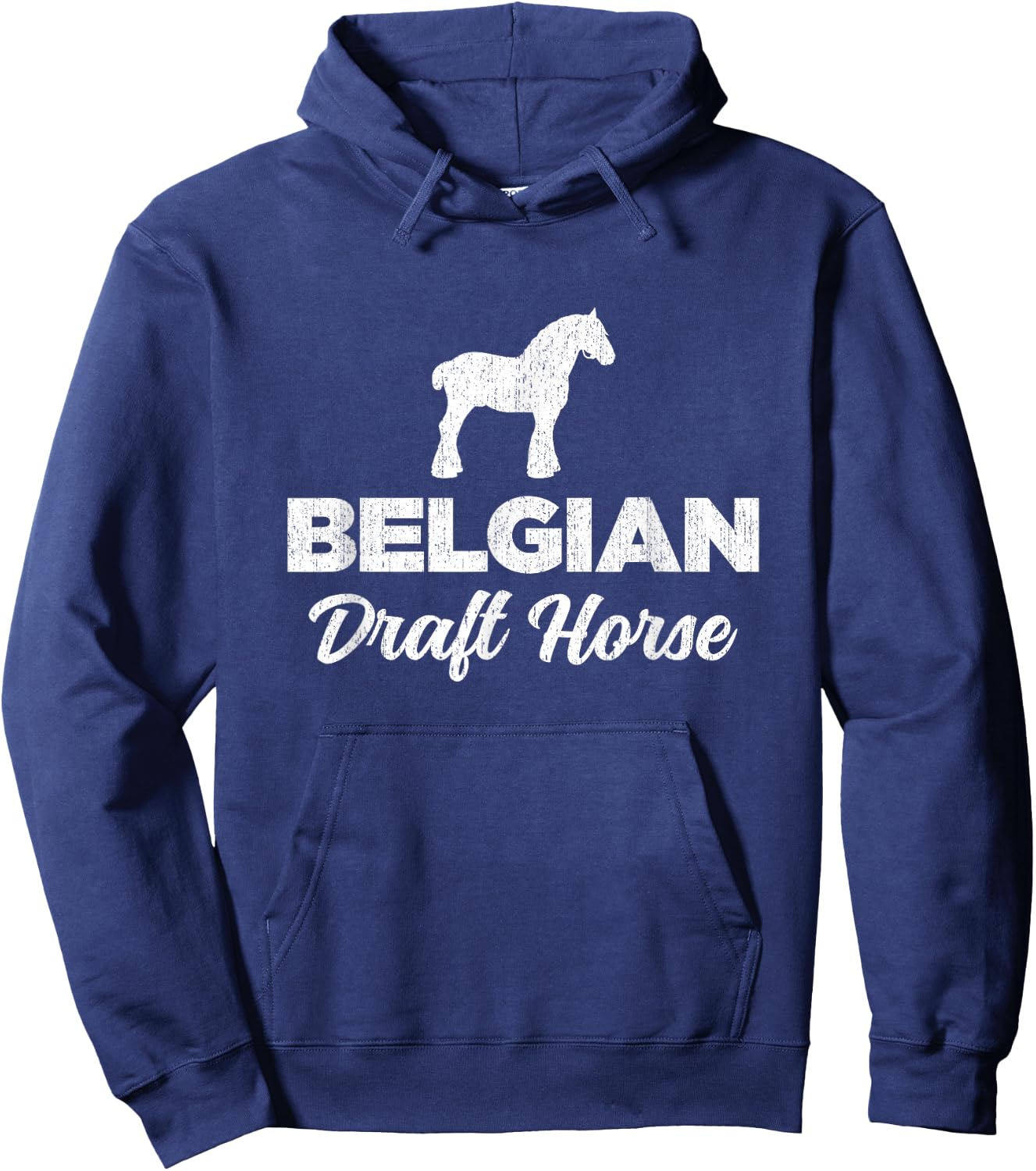 Belgian Draft Horse Hoodie - Hoodie | Navy
