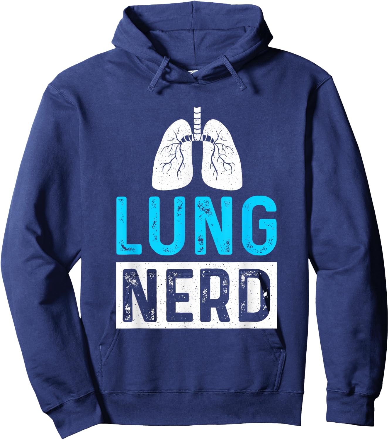 SHIRTSIDE Respiratory Therapist RT Gifts - Men's Black Cotton - Short Sleeve - Small - Fun Respiratory Therapist Design Hoodie - Hoodie | Navy