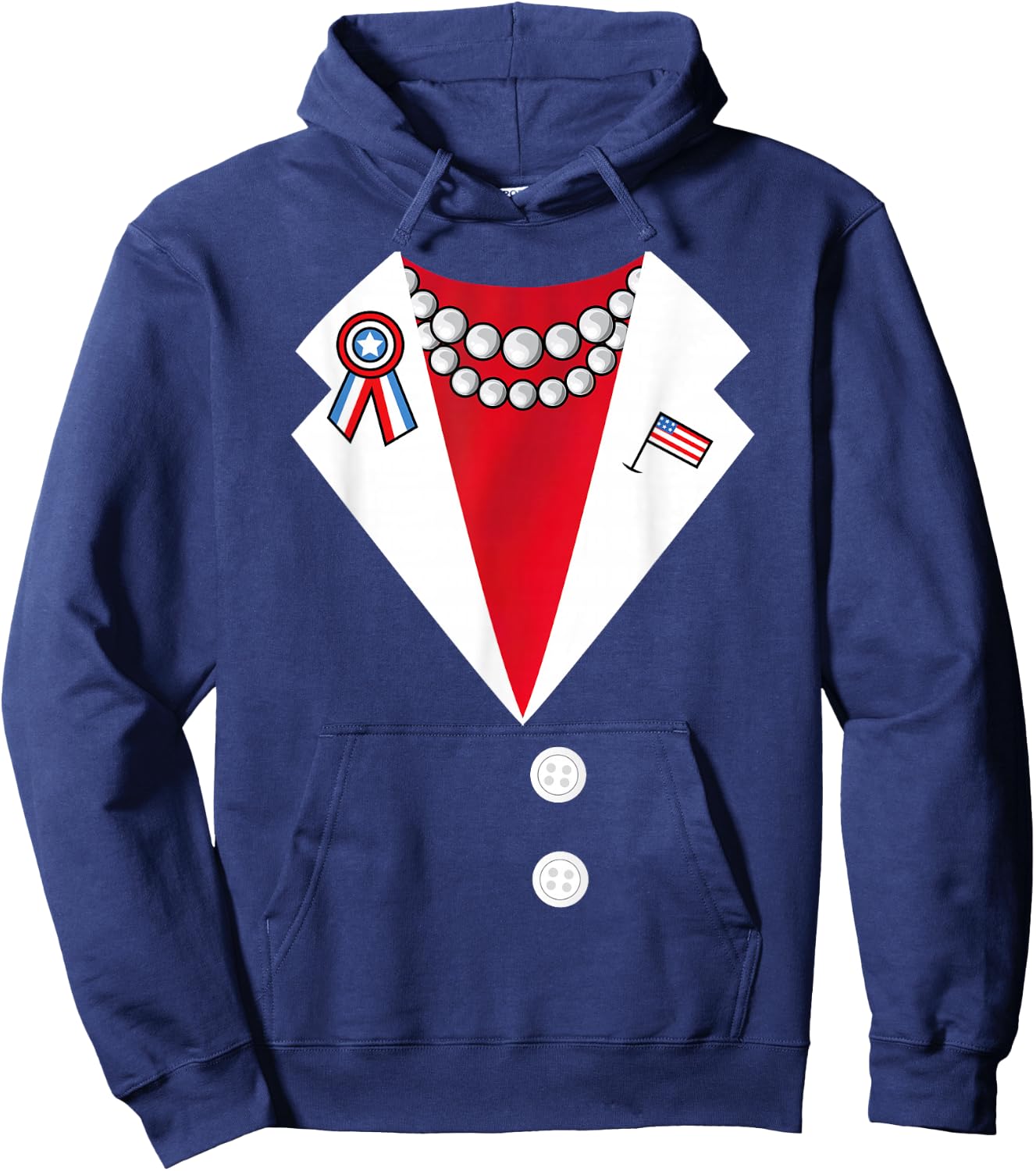 Hillary Clinton Pantsuit Costume President Funny Halloween Hoodie - Hoodie | Navy
