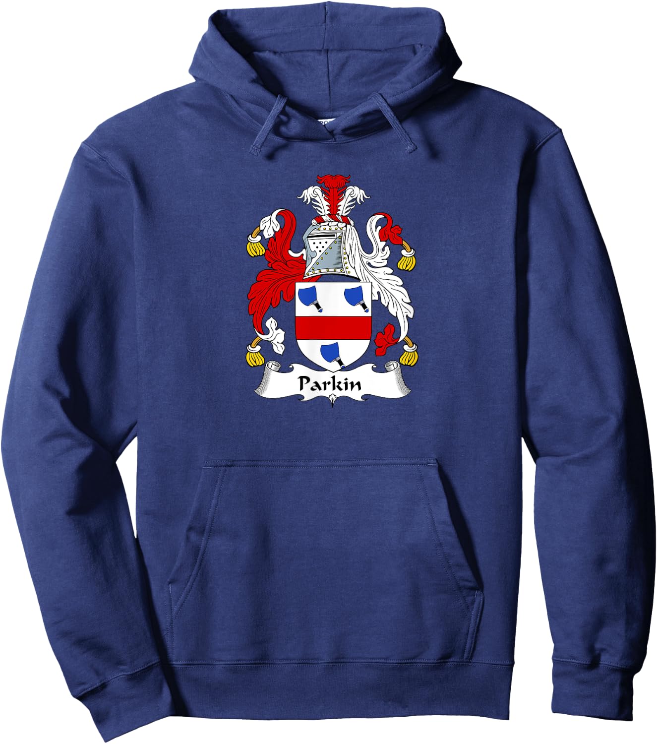 Parkin Coat of Arms - Family Crest Shirt Hoodie - Hoodie | Navy