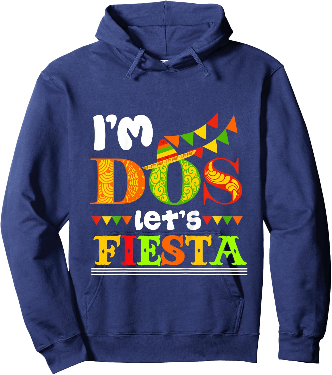 I'm Dos Taco Twosday 2nd Birthday Gift Kids Boy Girl Hoodie - Hoodie | Navy