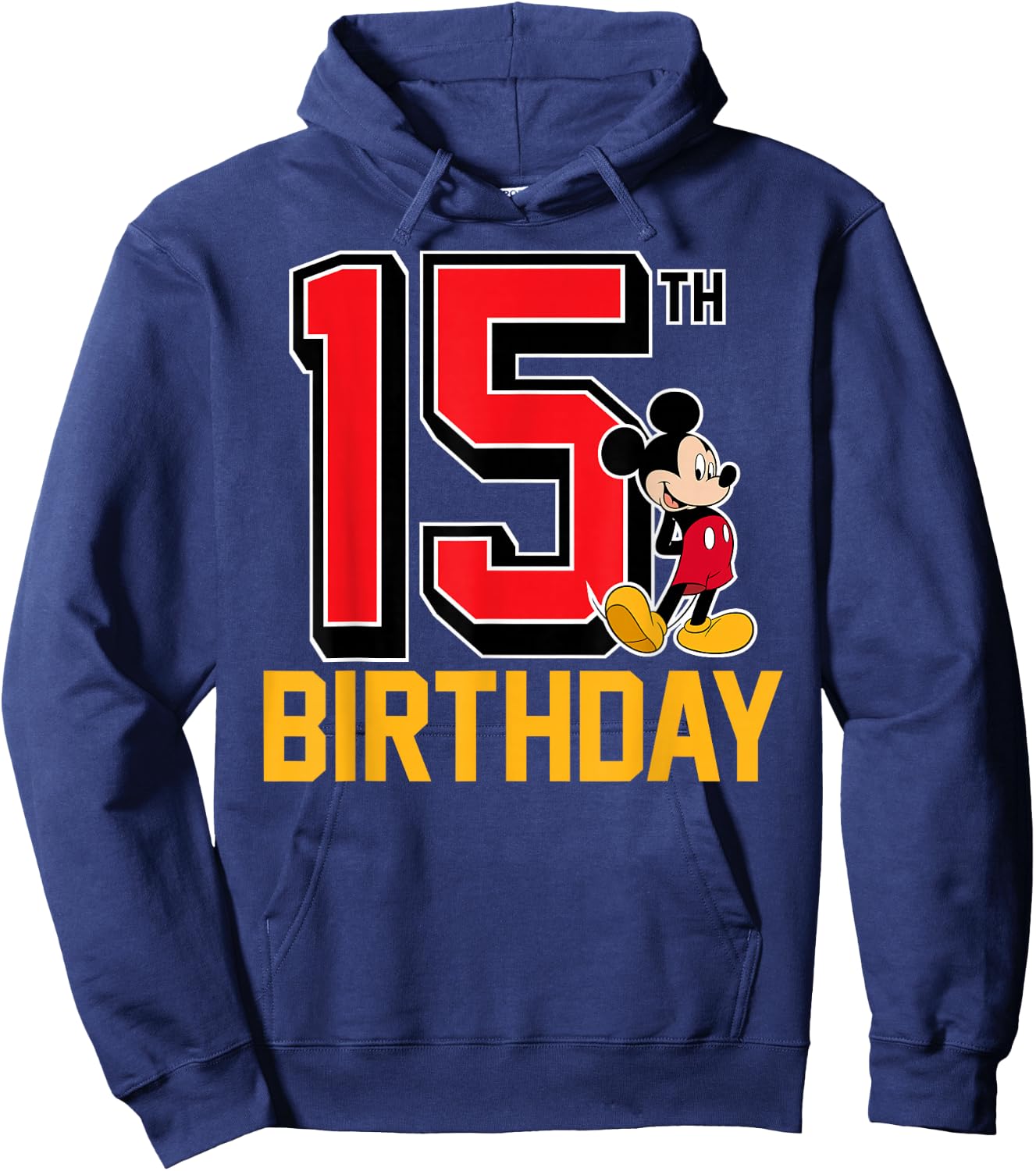 Disney - Mickey 15th Birthday Standard Hoodie - Hoodie | Navy