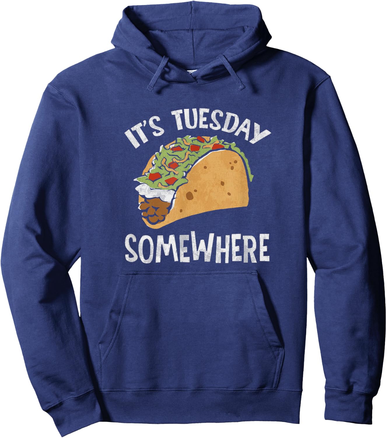Fun Taco Tuesday | It's Tuesday Somewhere | Taco Gifts Hoodie - Hoodie | Navy