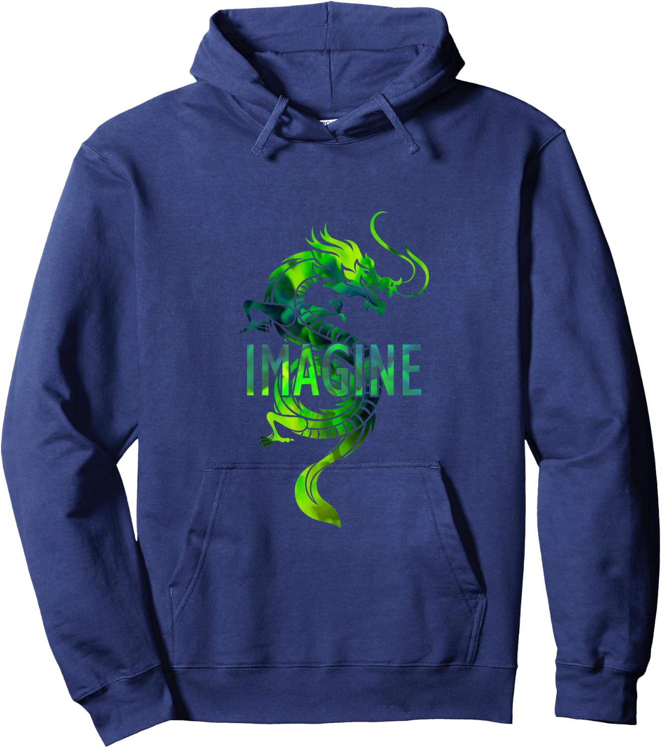 Imagine Fantasy Dragon Tattoo Style Hoodie - Hoodie | Navy