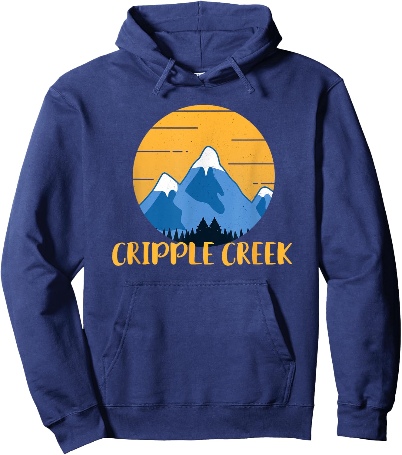 Cripple Creek Colorado Hiking Mountains Hoodie - Hoodie | Navy